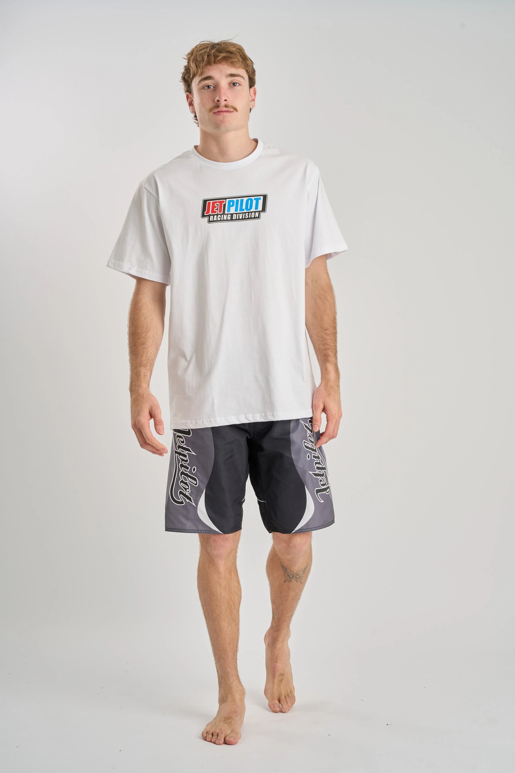 Jetpilot Hardcore Boardshort - Black/White 2