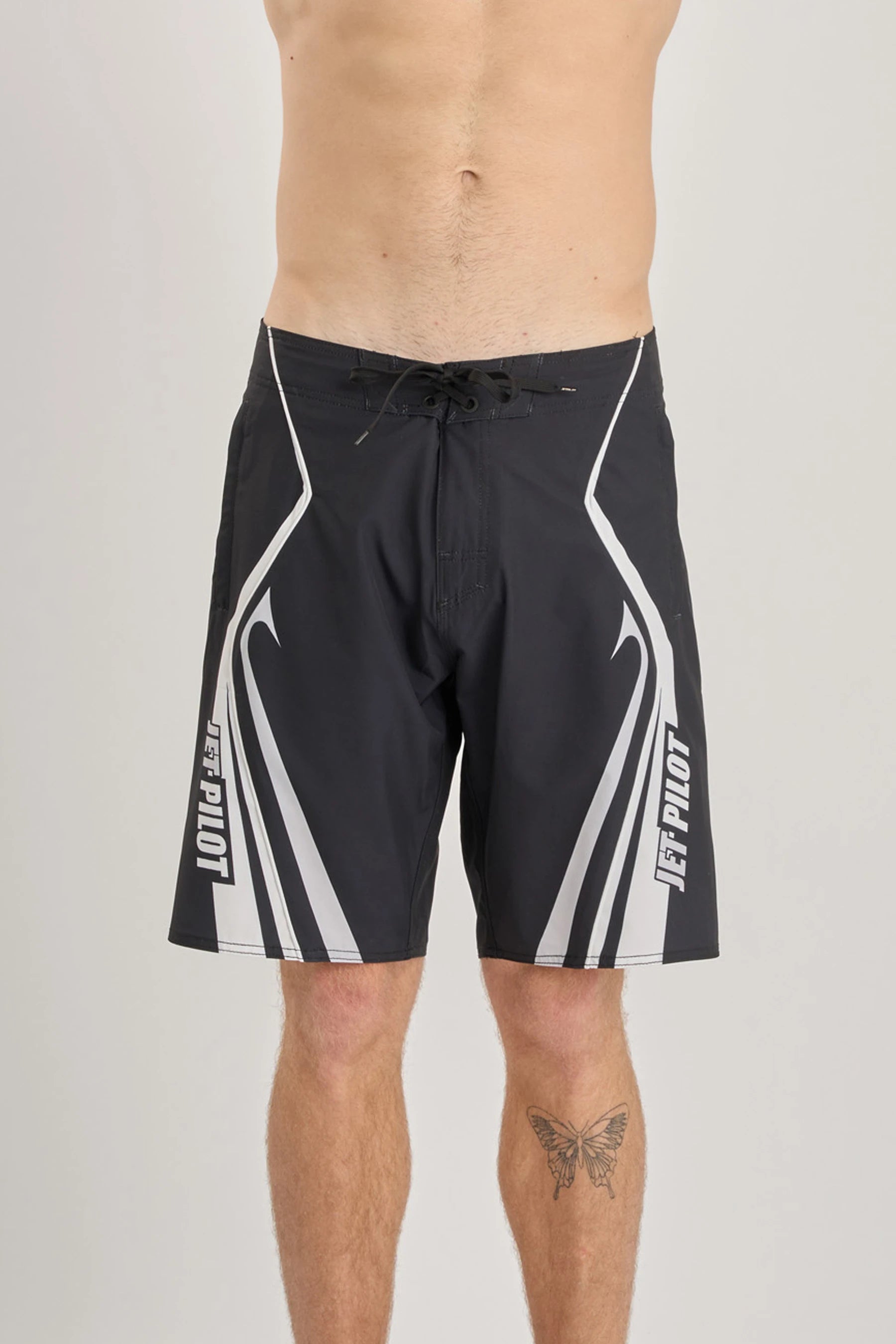 Jetpilot Pulse Streamliner Boardshort - Black/White