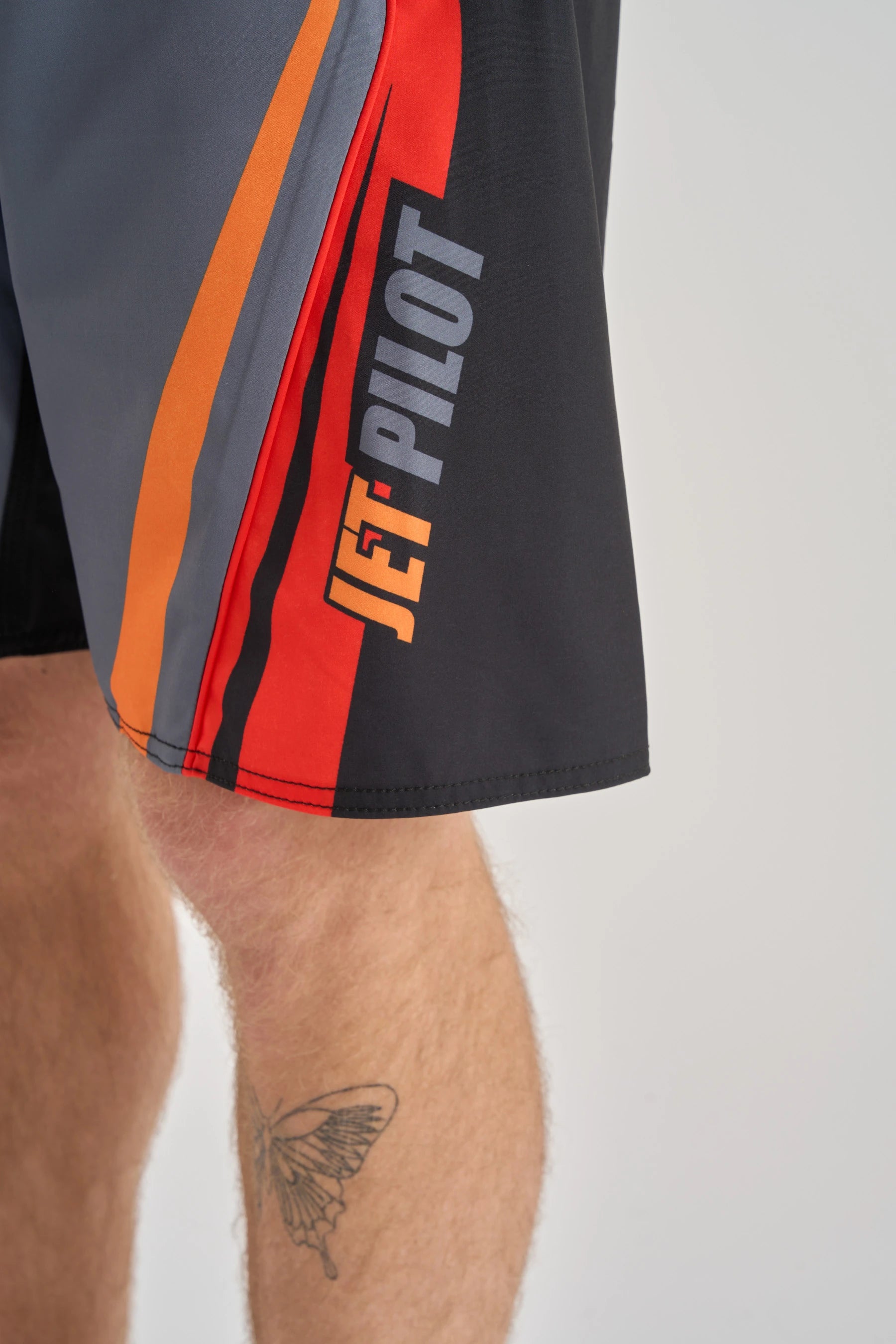 Jetpilot Pulse Streamliner Boardshort - Charcoal/Red 6
