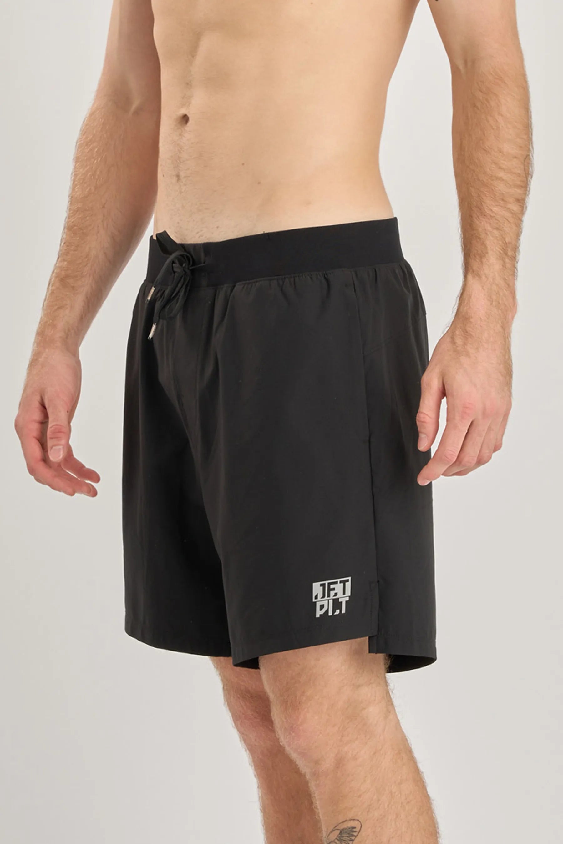 Black shorts with a logo on a white background — image 2