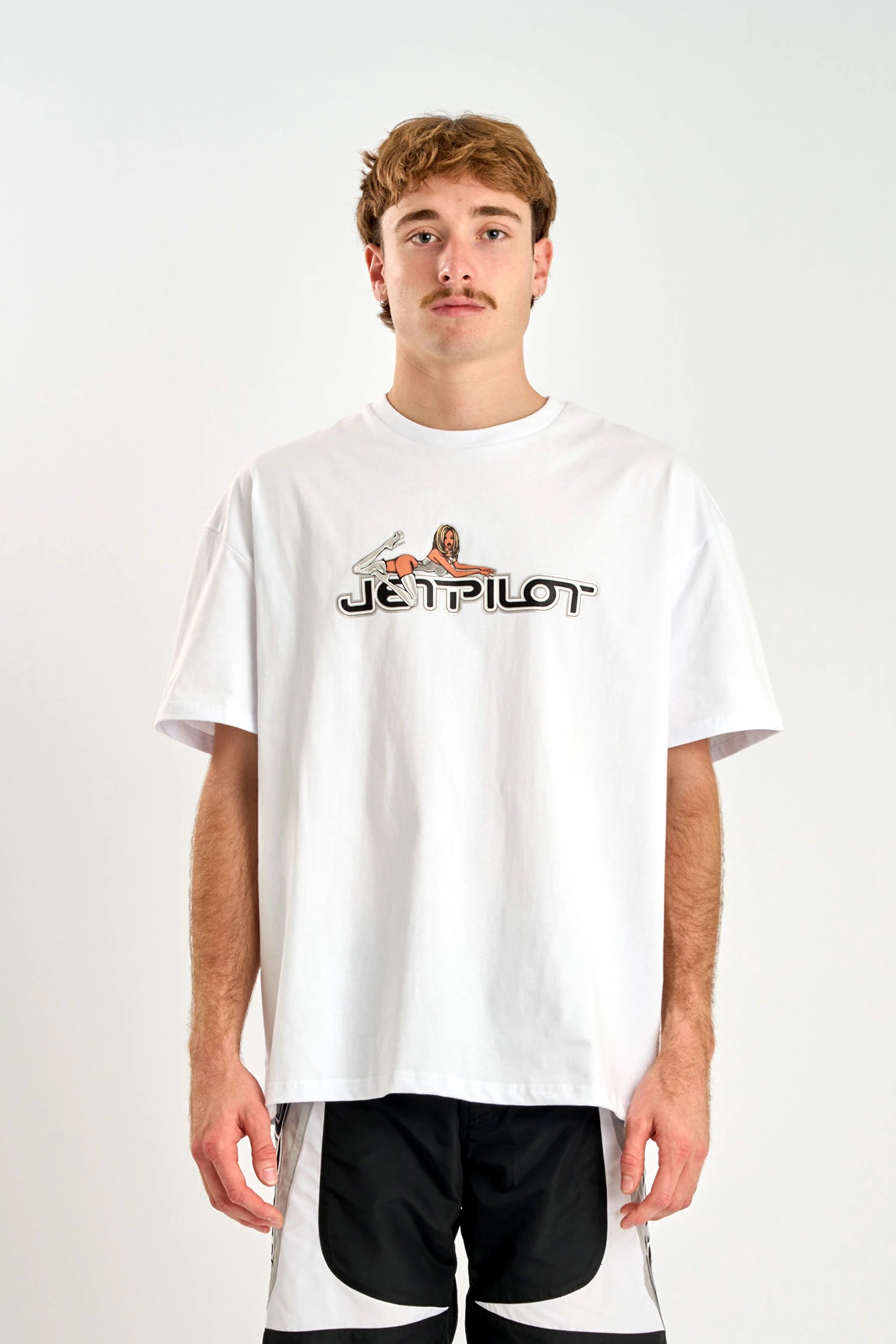 Jetpilot Moto Heavy Tee - White