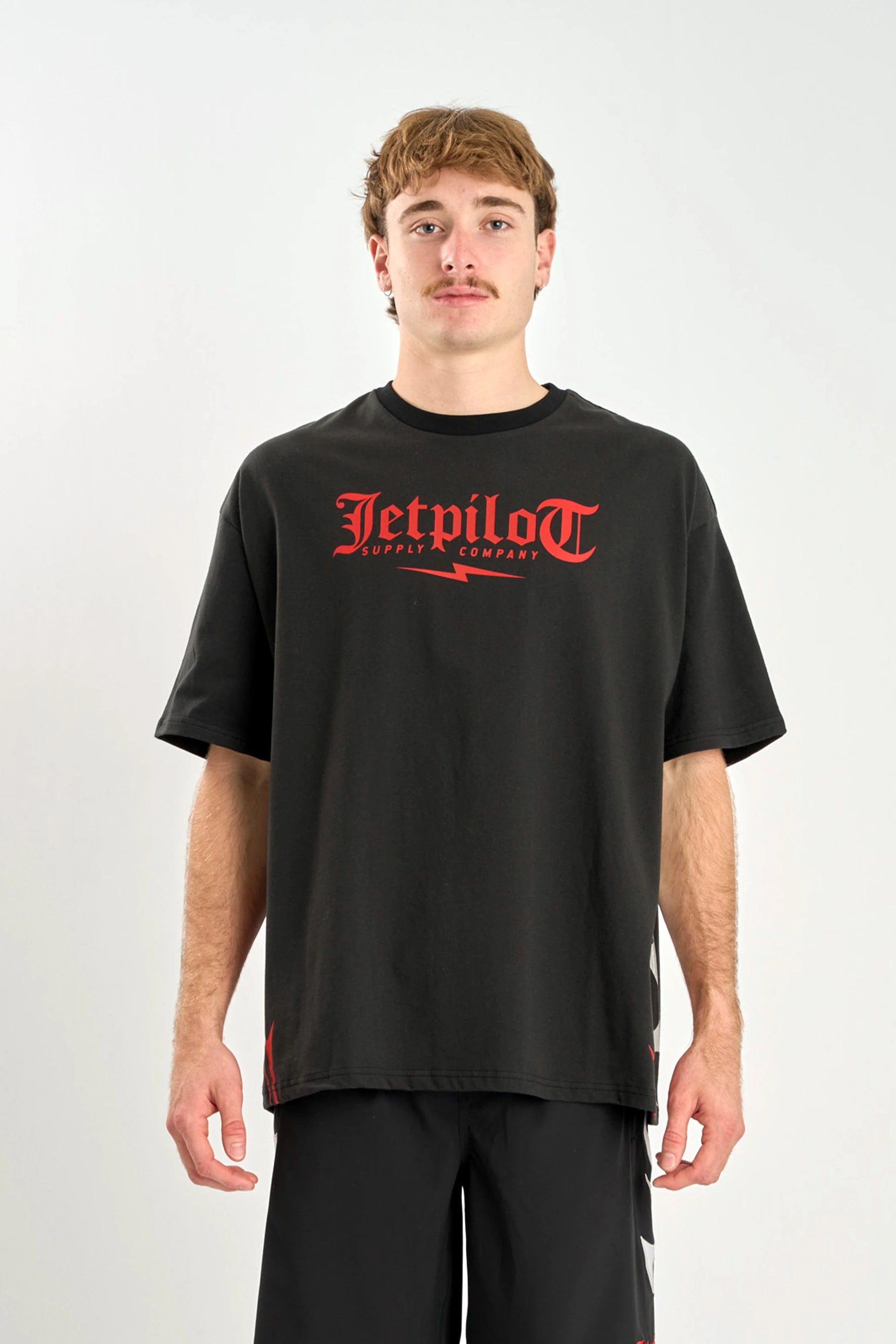 Jetpilot Tribal Heavy Tee - Black — image 2