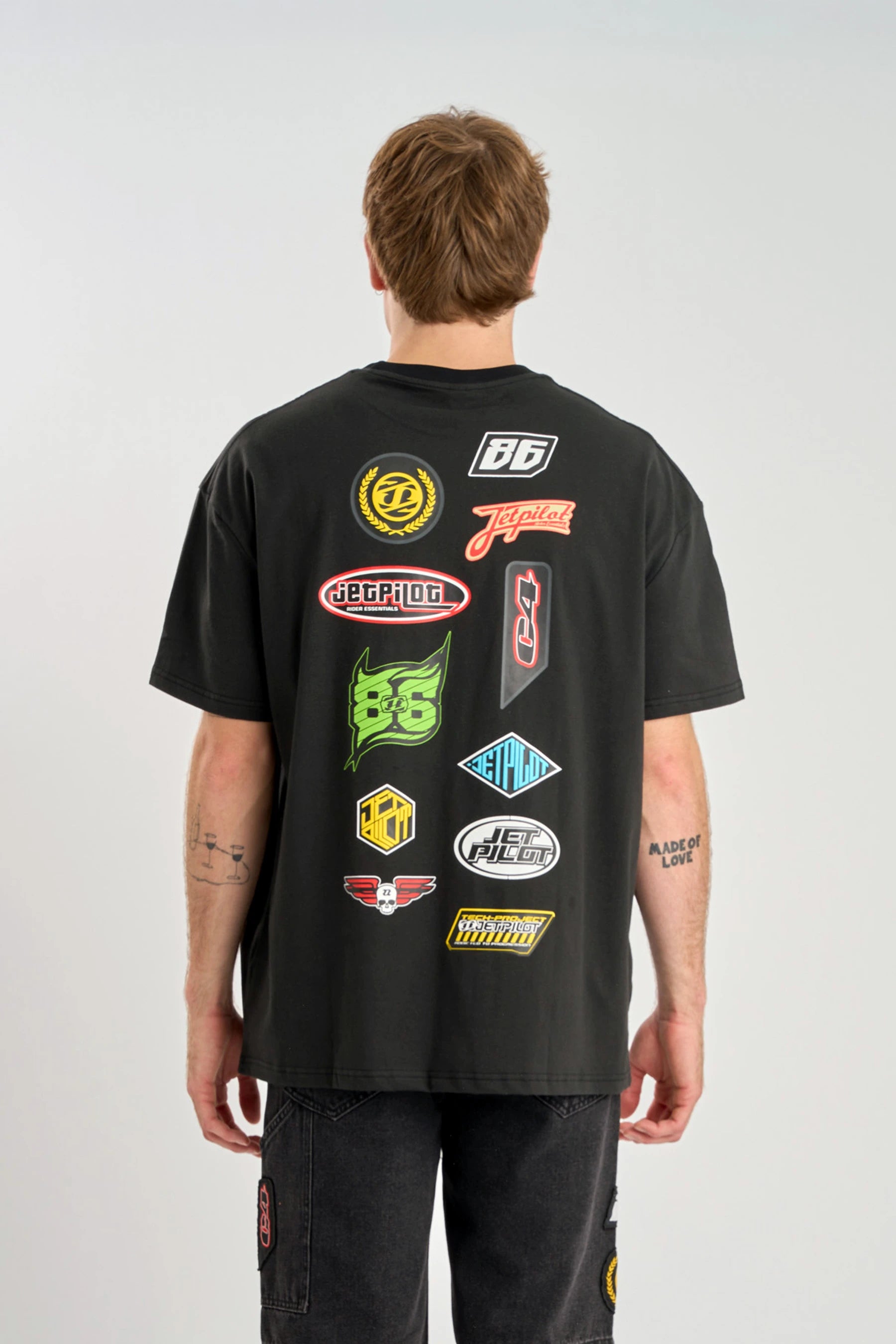 Jetpilot Factory Heavy Tee - Black