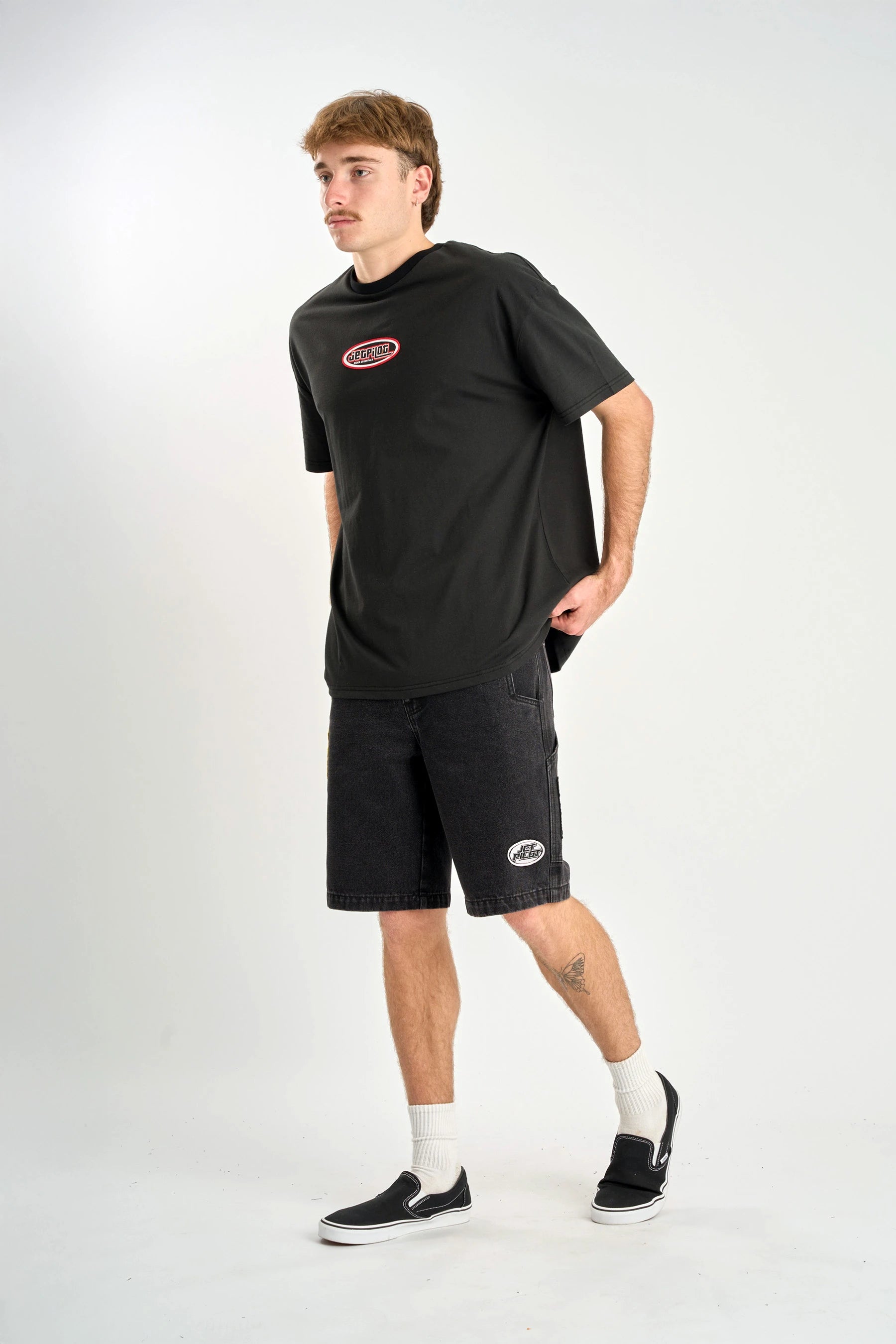 Jetpilot Factory Heavy Tee - Black