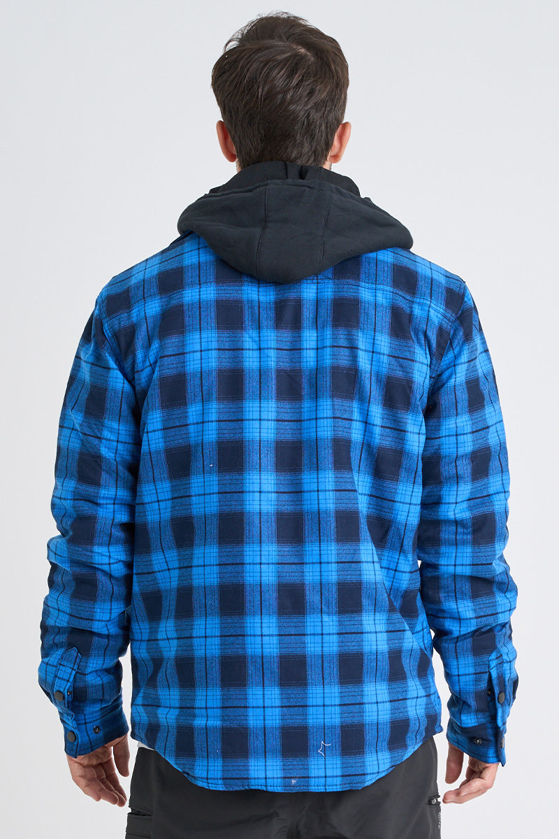 JP Quilted Flannel Jacket - Blue