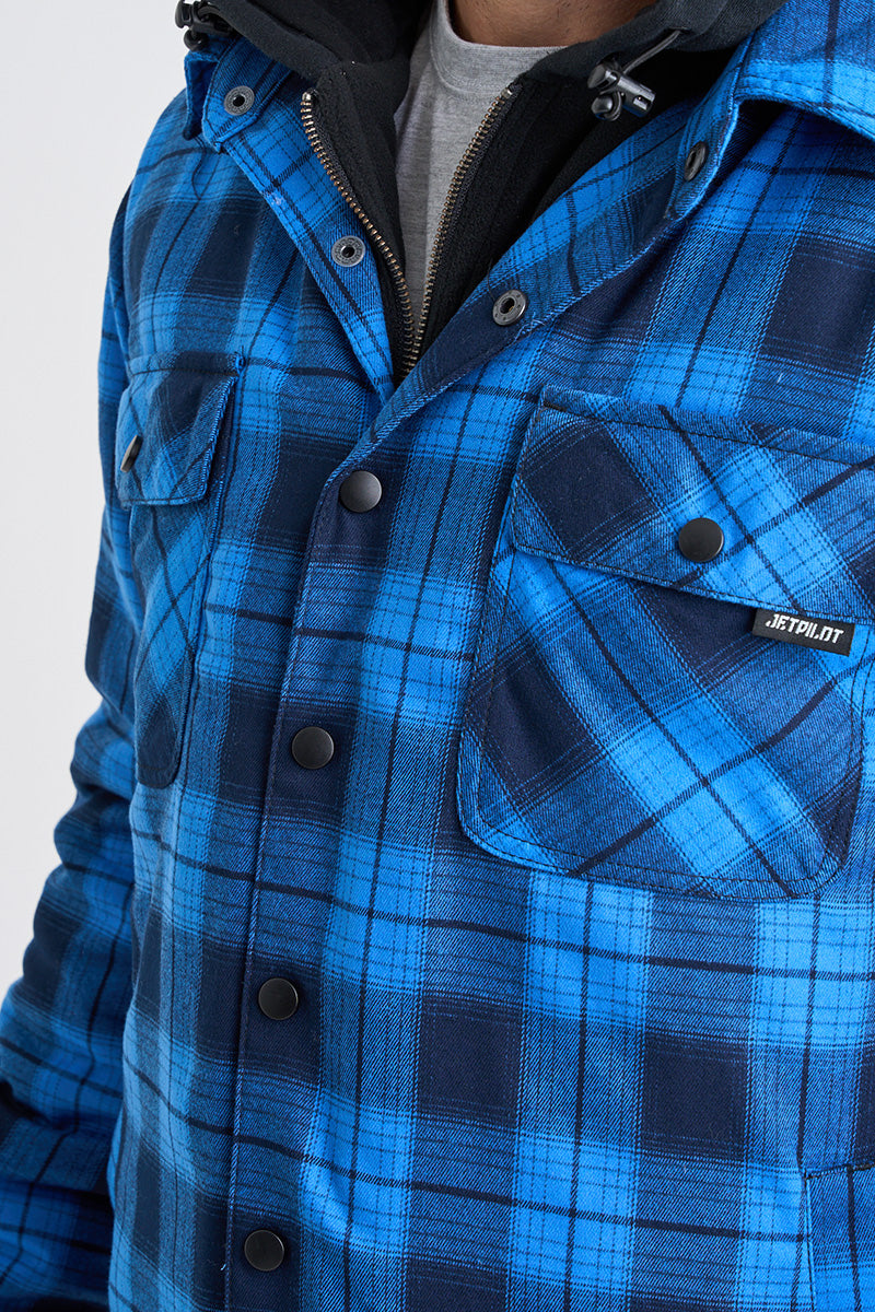 JP Quilted Flannel Jacket - Blue