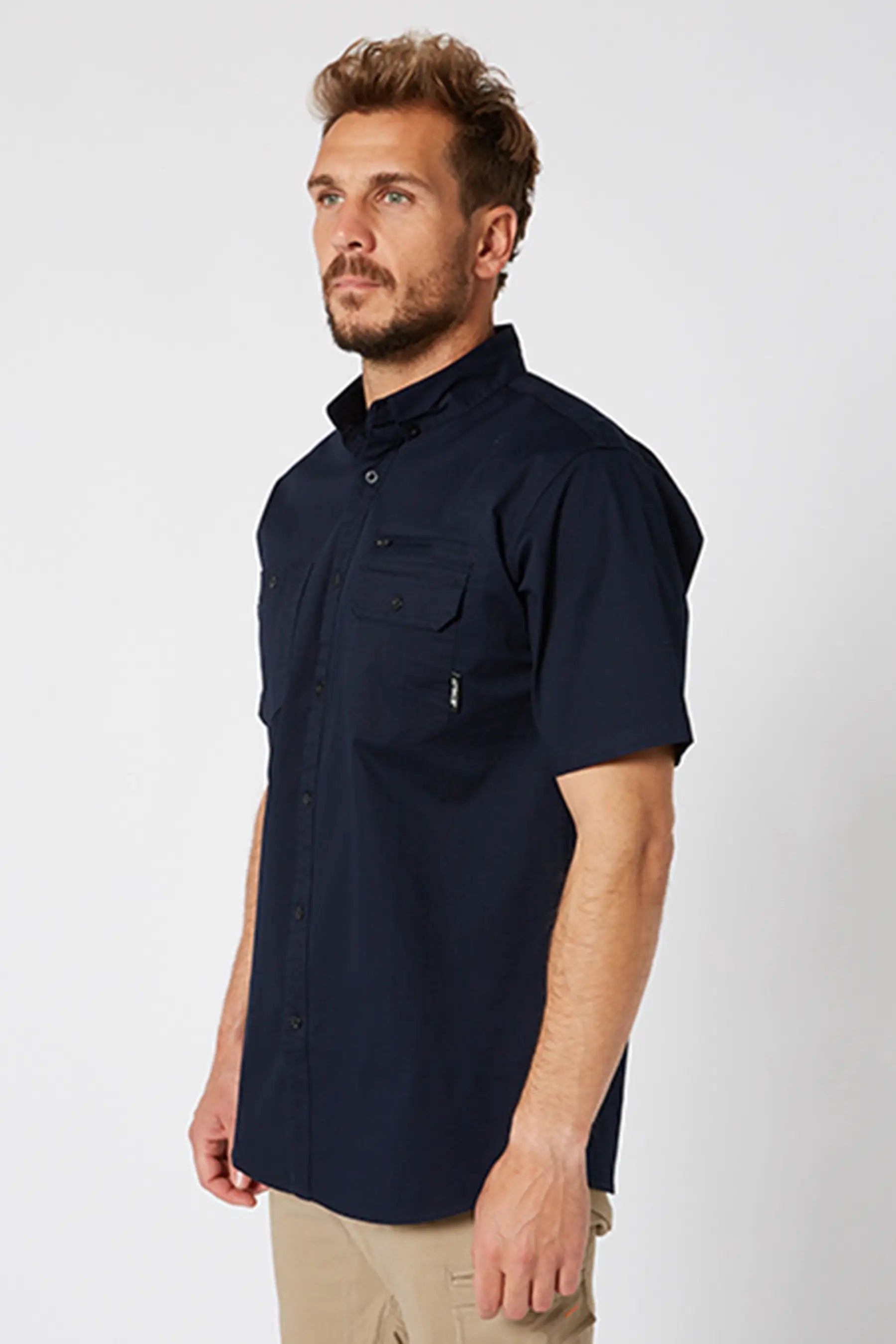 Jetpilot Fueled Short Sleeve Shirt - Navy - photo 5 — image 2