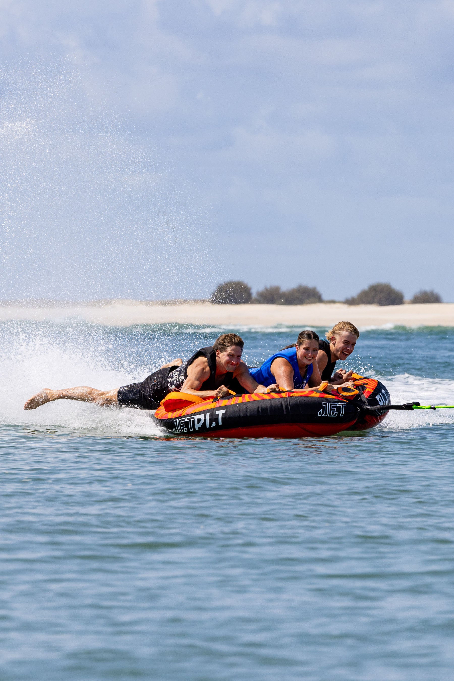 Jetpilot Skimmer 3 Person Towable Tube - Red/Orange 5