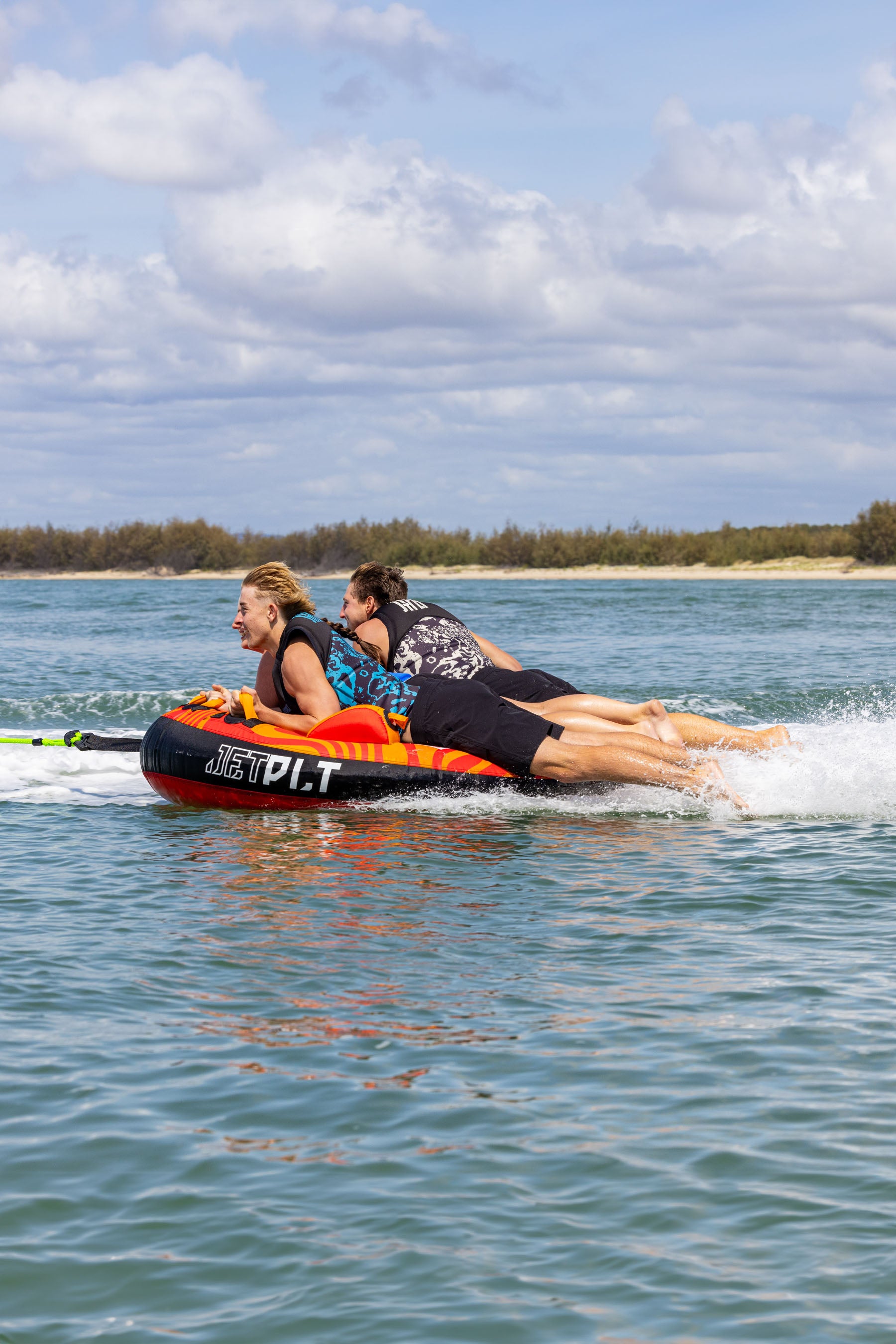 Jetpilot Skimmer 3 Person Towable Tube - Red/Orange 6