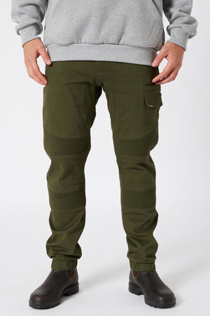 CORRUGATED STRETCH PANT - KHAKI