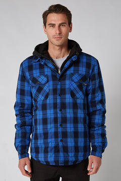 JP Quilted Flannel Jacket - Blue
