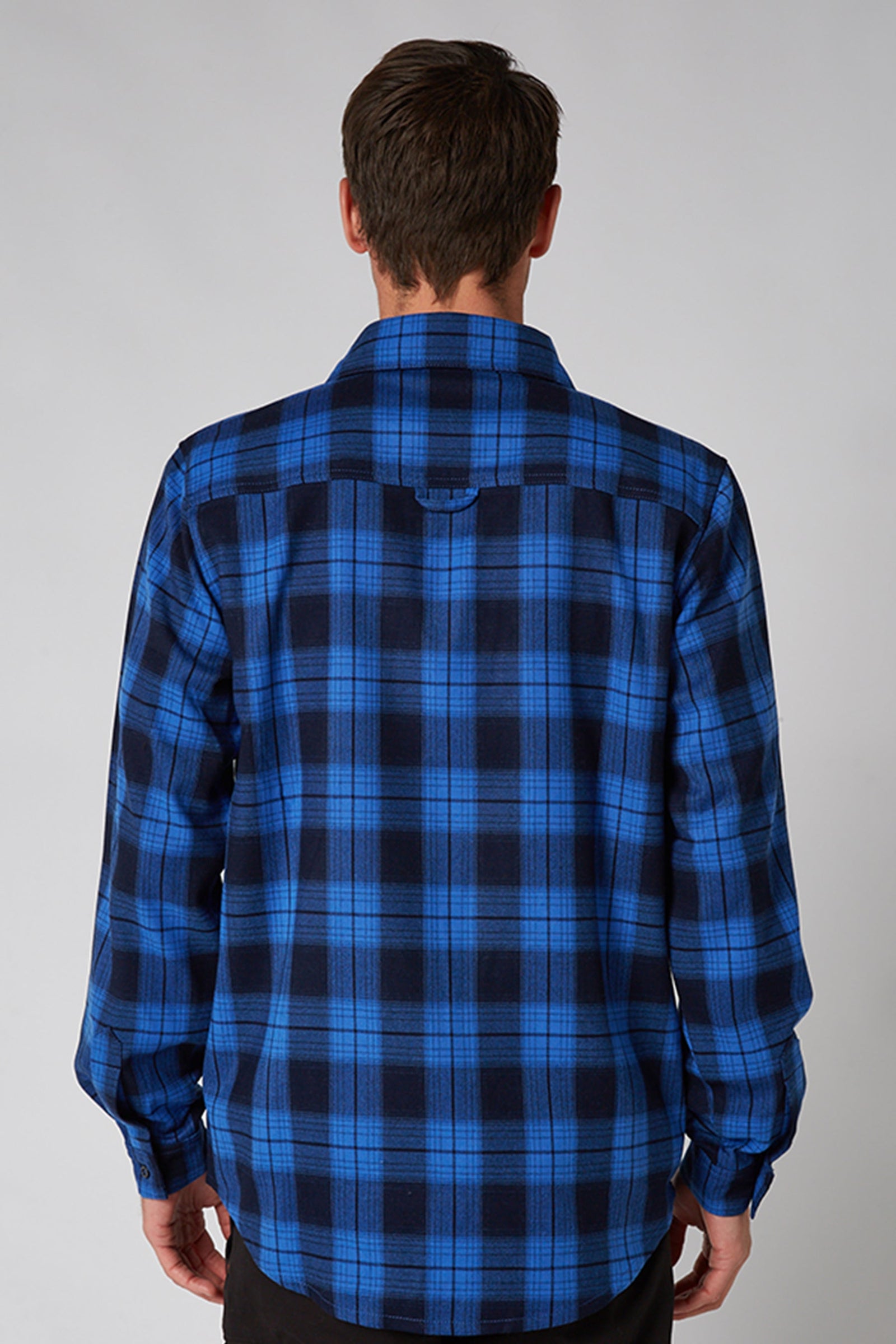 Jetpilot Mens Flannel Shirt - Blue