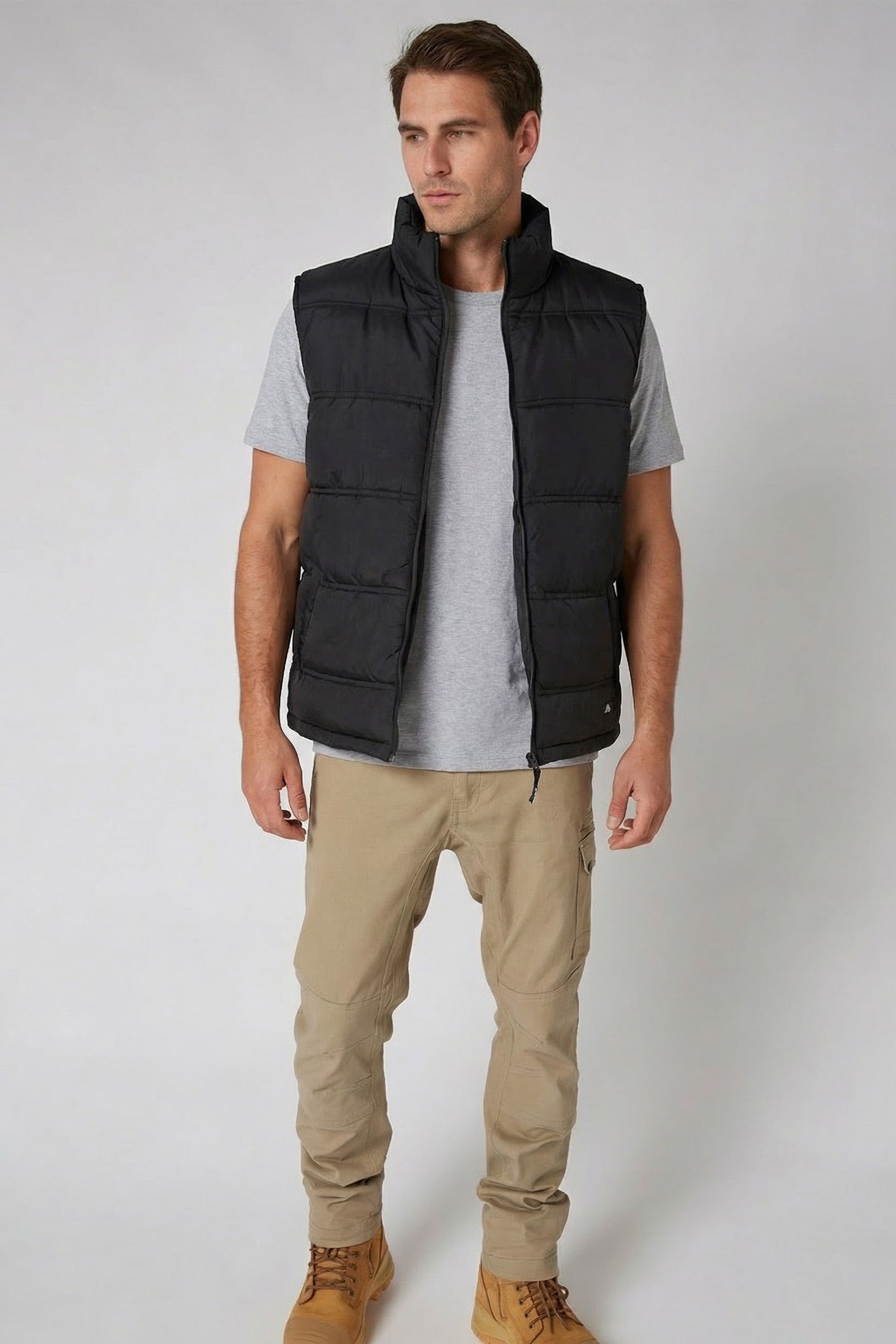 Zip Up Mens Vest