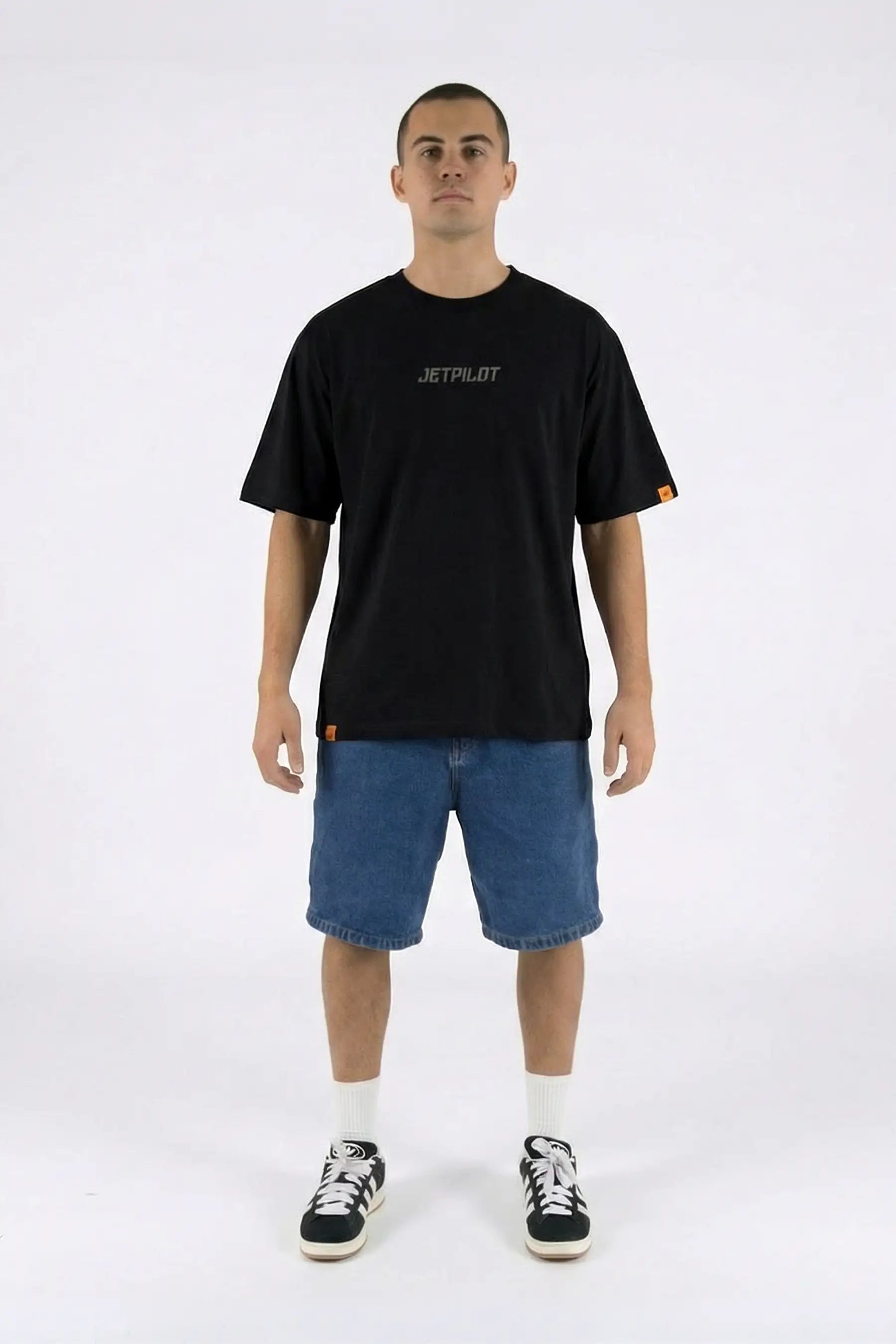 Jetpilot Corp Unisex Tee - Black