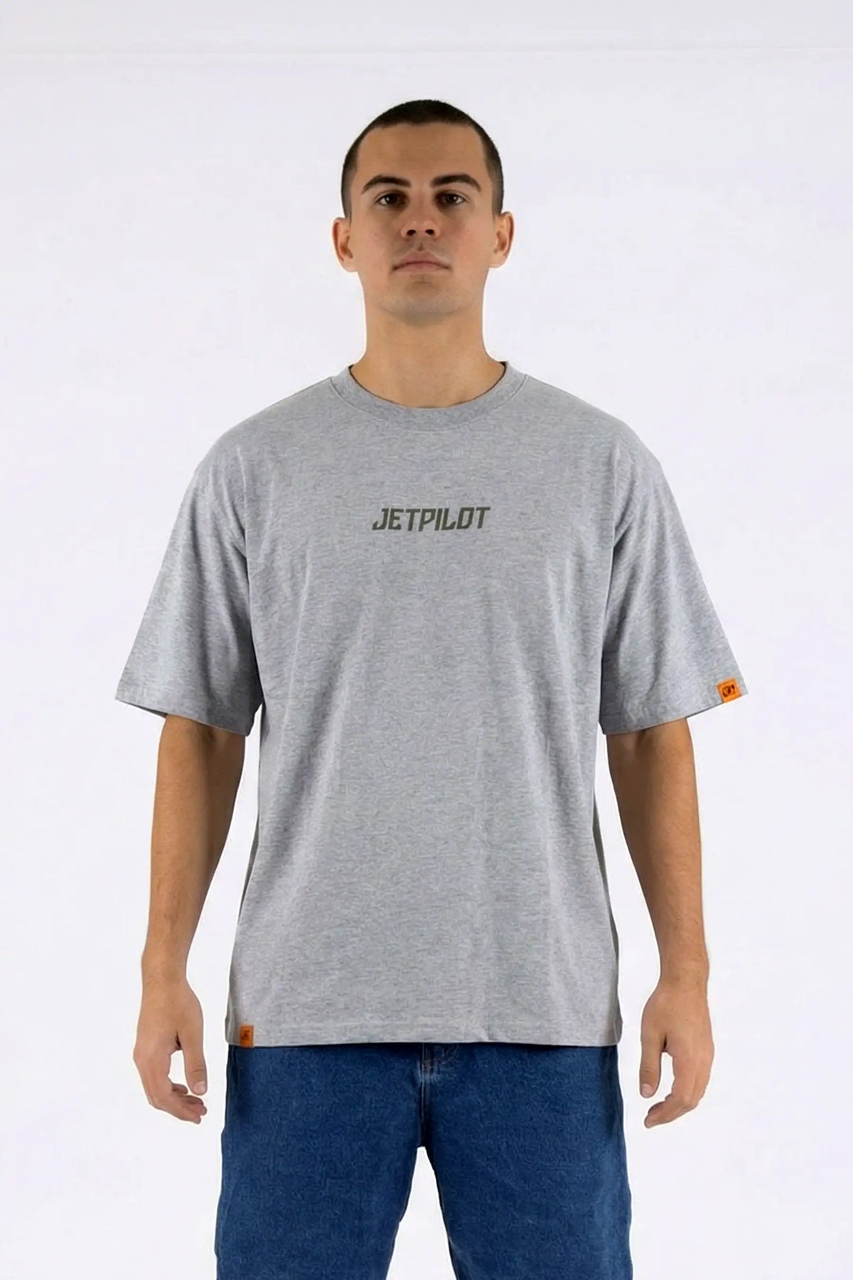 Jetpilot Corp Unisex Tee - Grey
