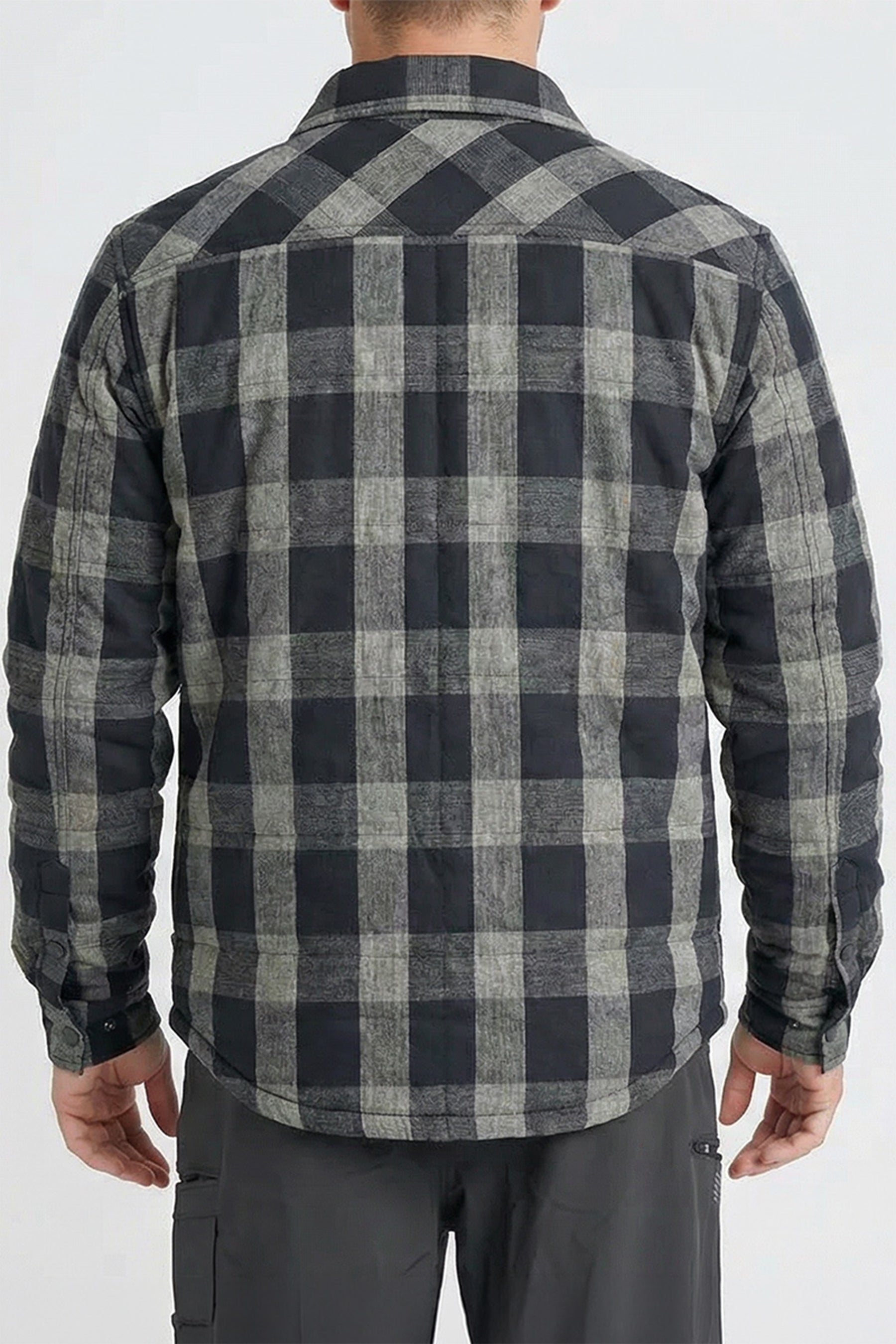 Jetpilot Layered Flannel Jacket - Black - photo 2 — image 2