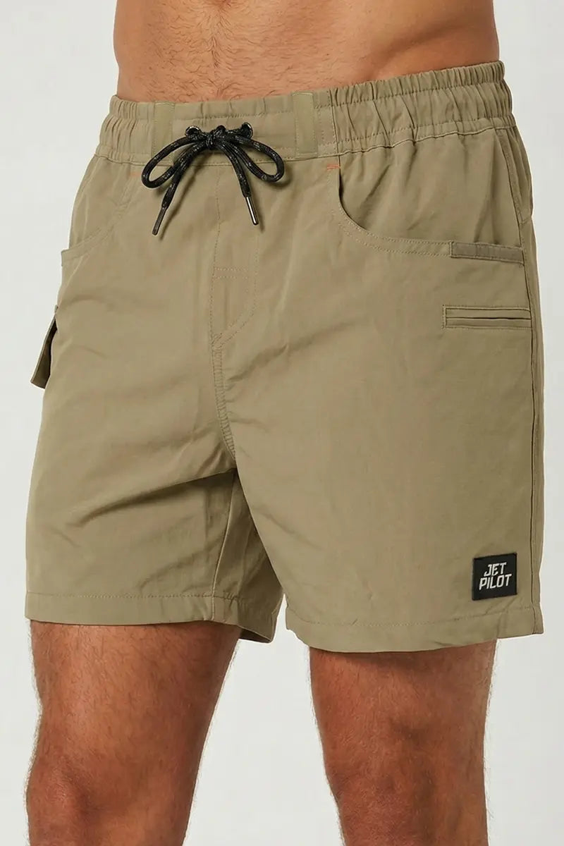 Jet-Lite 15' Elastic Waist Walkshort - Khaki