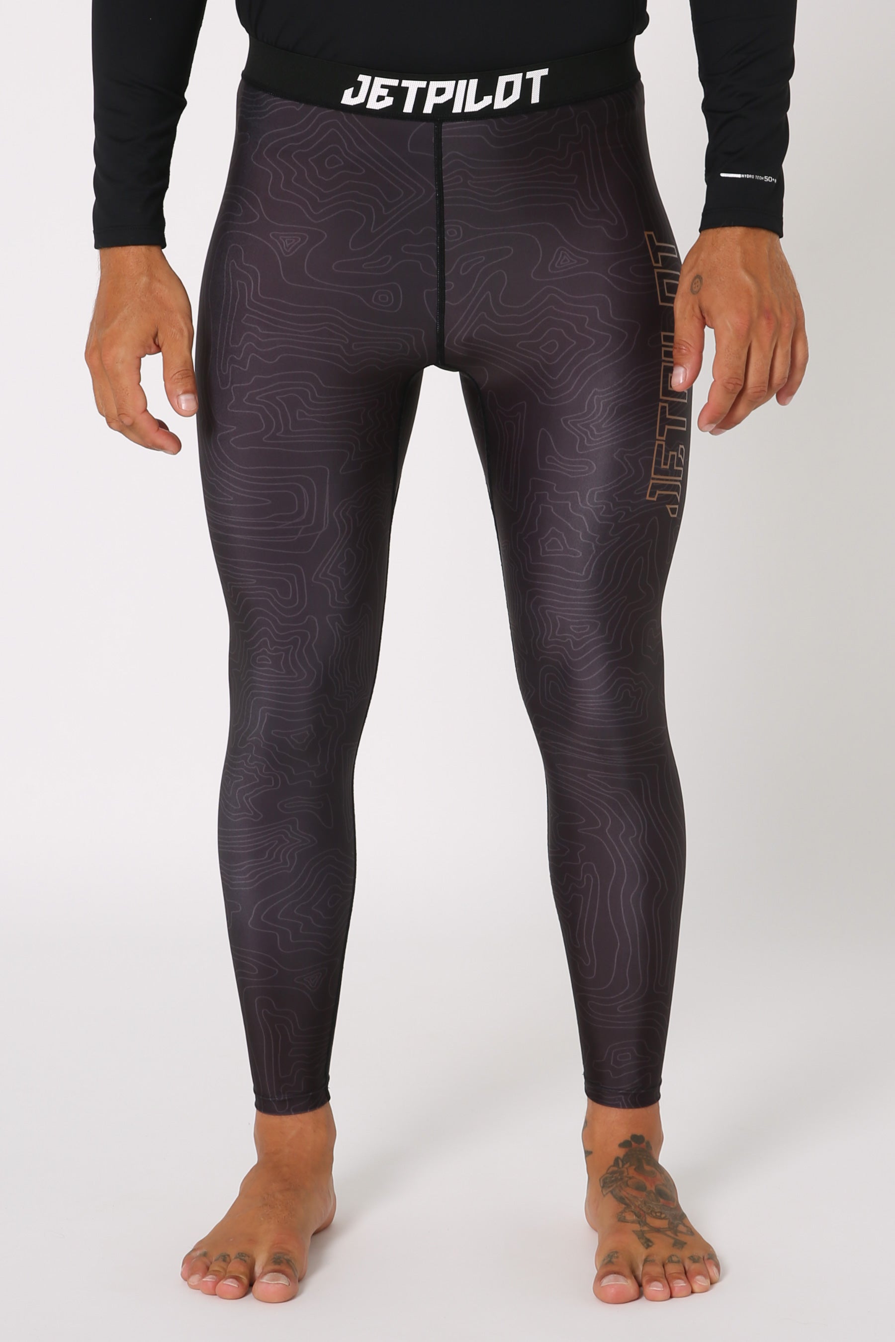 Jetpilot Mens Rashie Leggings - Black