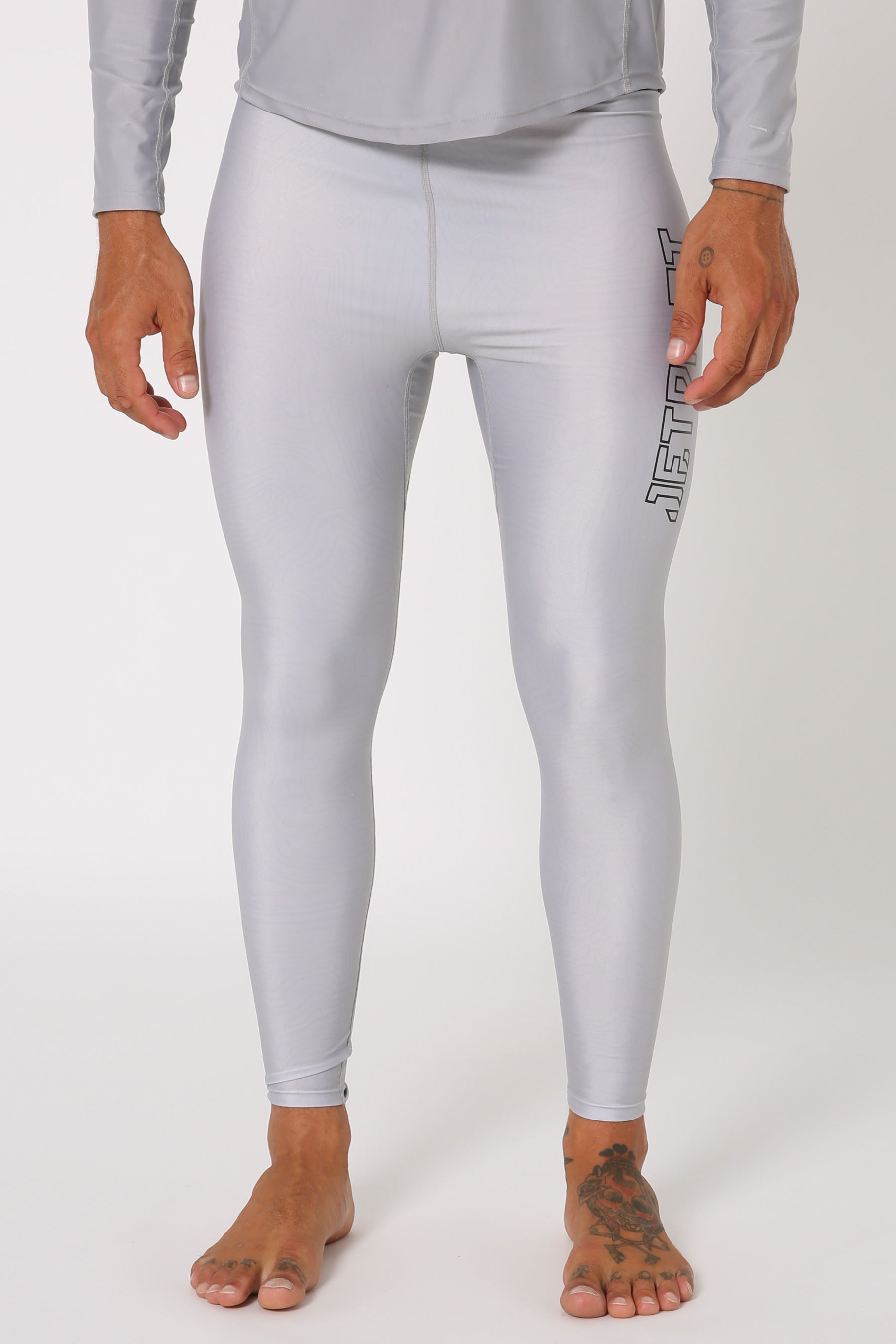 Jetpilot Mens Rashie Leggings - Grey