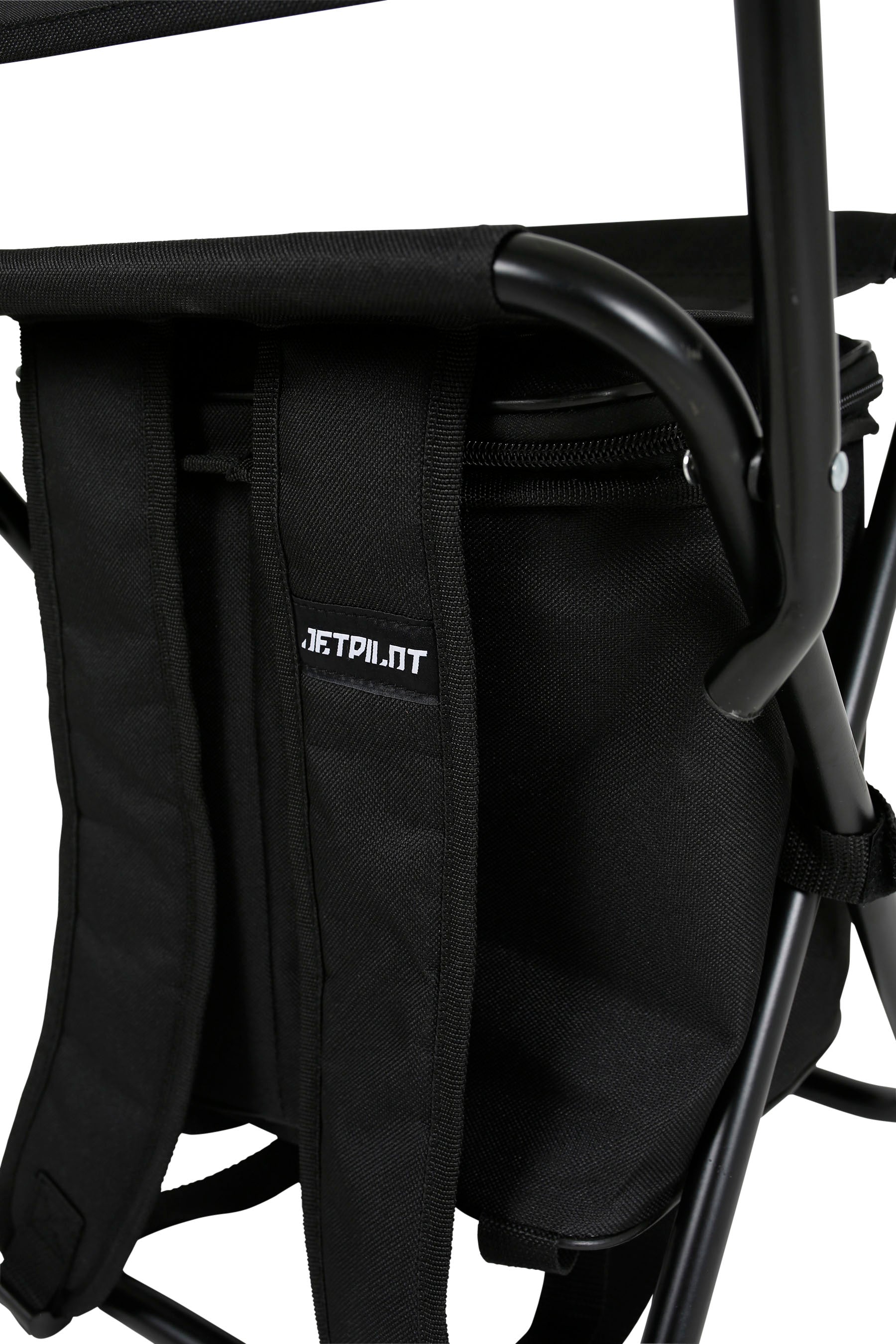 Black backpack with a visible Jetpilot logo on a white background — view 4 (3)
