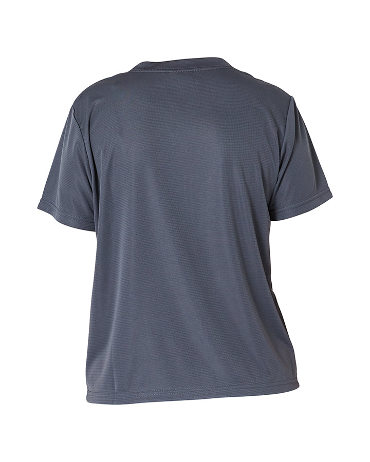 Jetpilot Pacer Drifit Ladies Tee - Charcoal Lifestyle 4