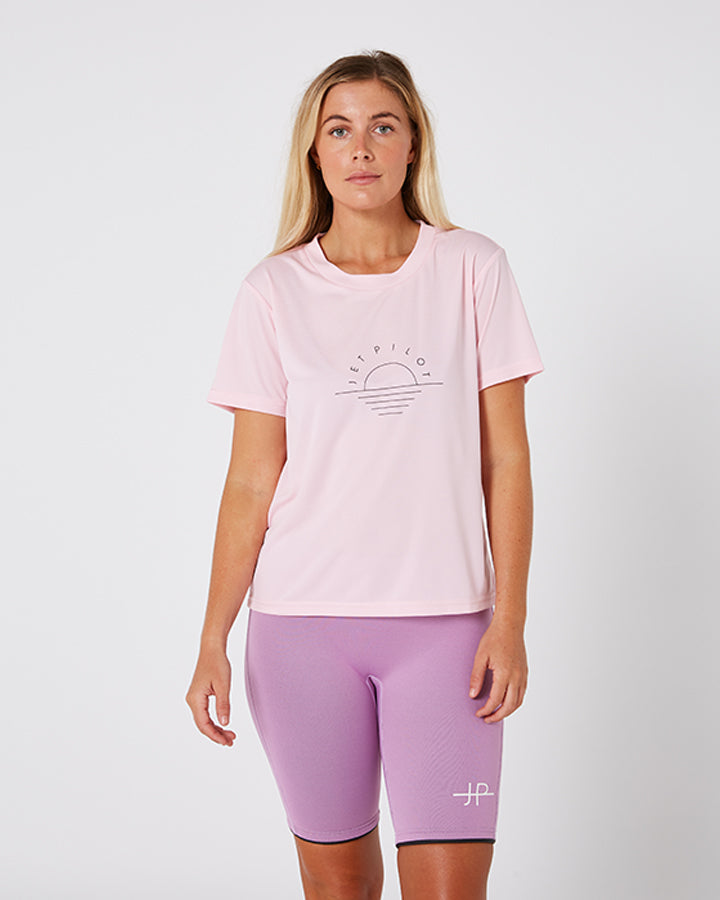 Jetpilot Pacer Dri Fit Ladies Tee - Pink