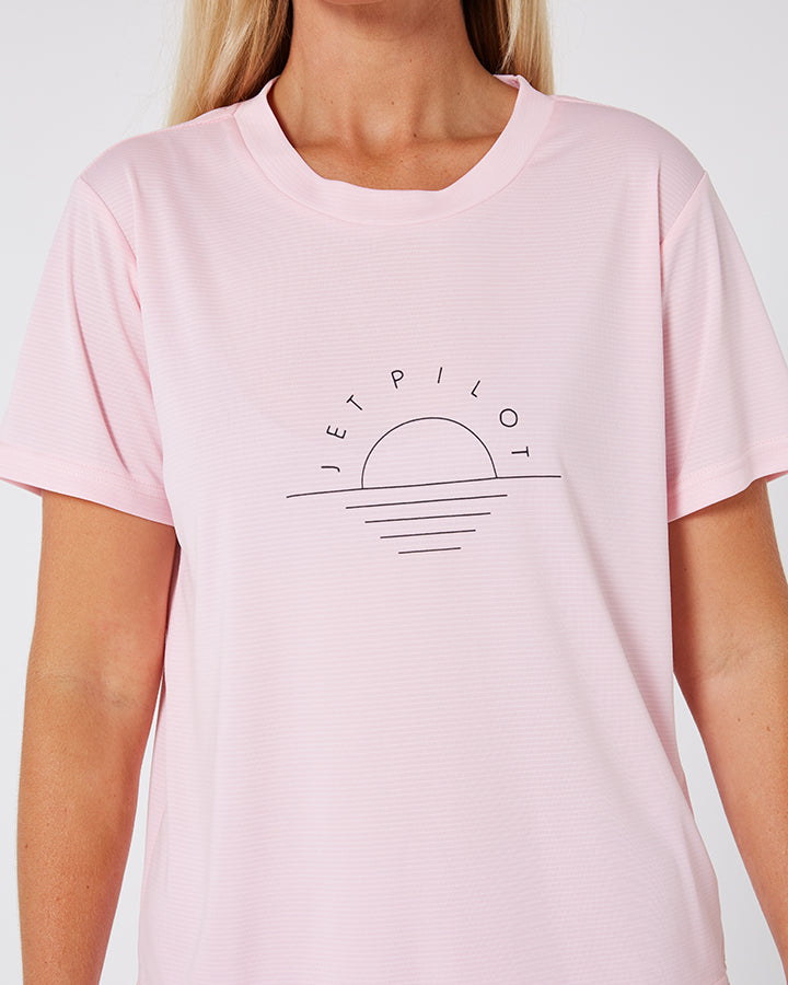 Jetpilot Pacer Dri Fit Ladies Tee - Pink