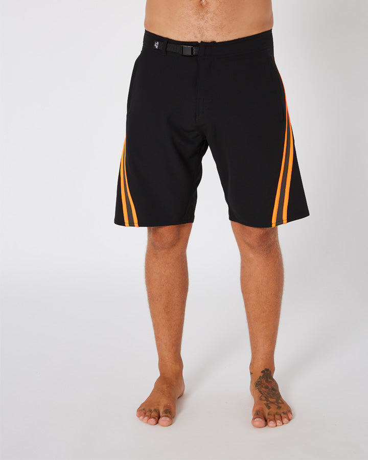 Jetpilot Profiler Mens Boardshorts - Black/Orange Lifestyle 2