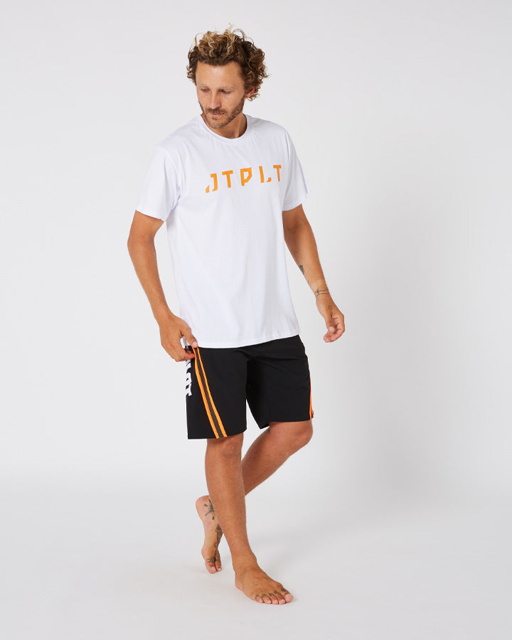 Jetpilot Profiler Mens Boardshorts - Black/Orange Lifestyle 4