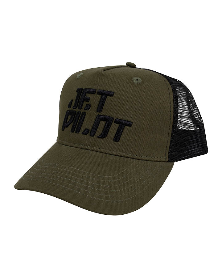 Jetpilot Corp Mens Trucker Cap - Military