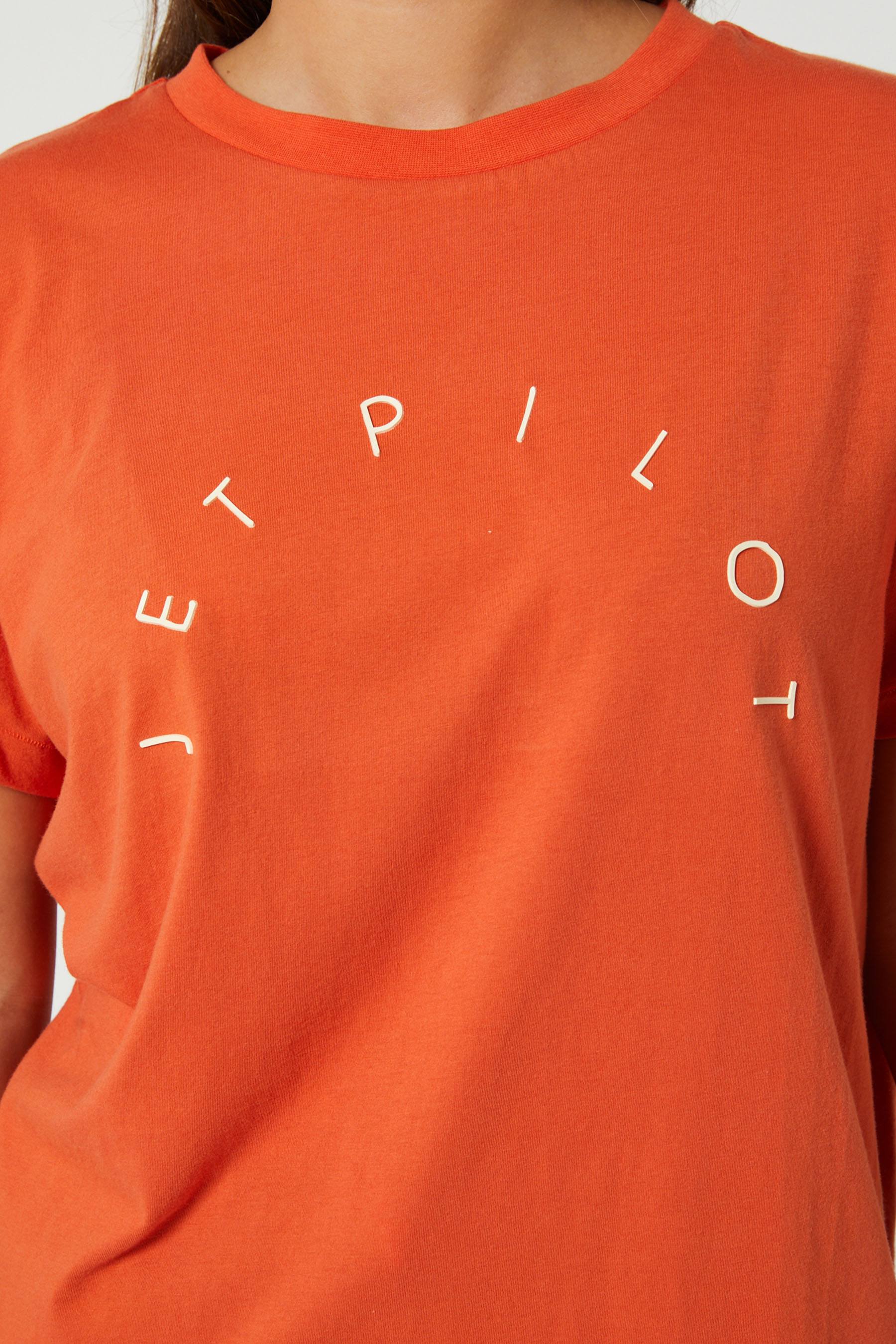 Jetpilot Arch Ladies SS T-Shirt Burnt Orange 2