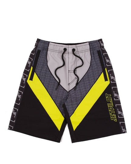 Jetpilot Optimum Youth Boardshorts - Grey/Yellow