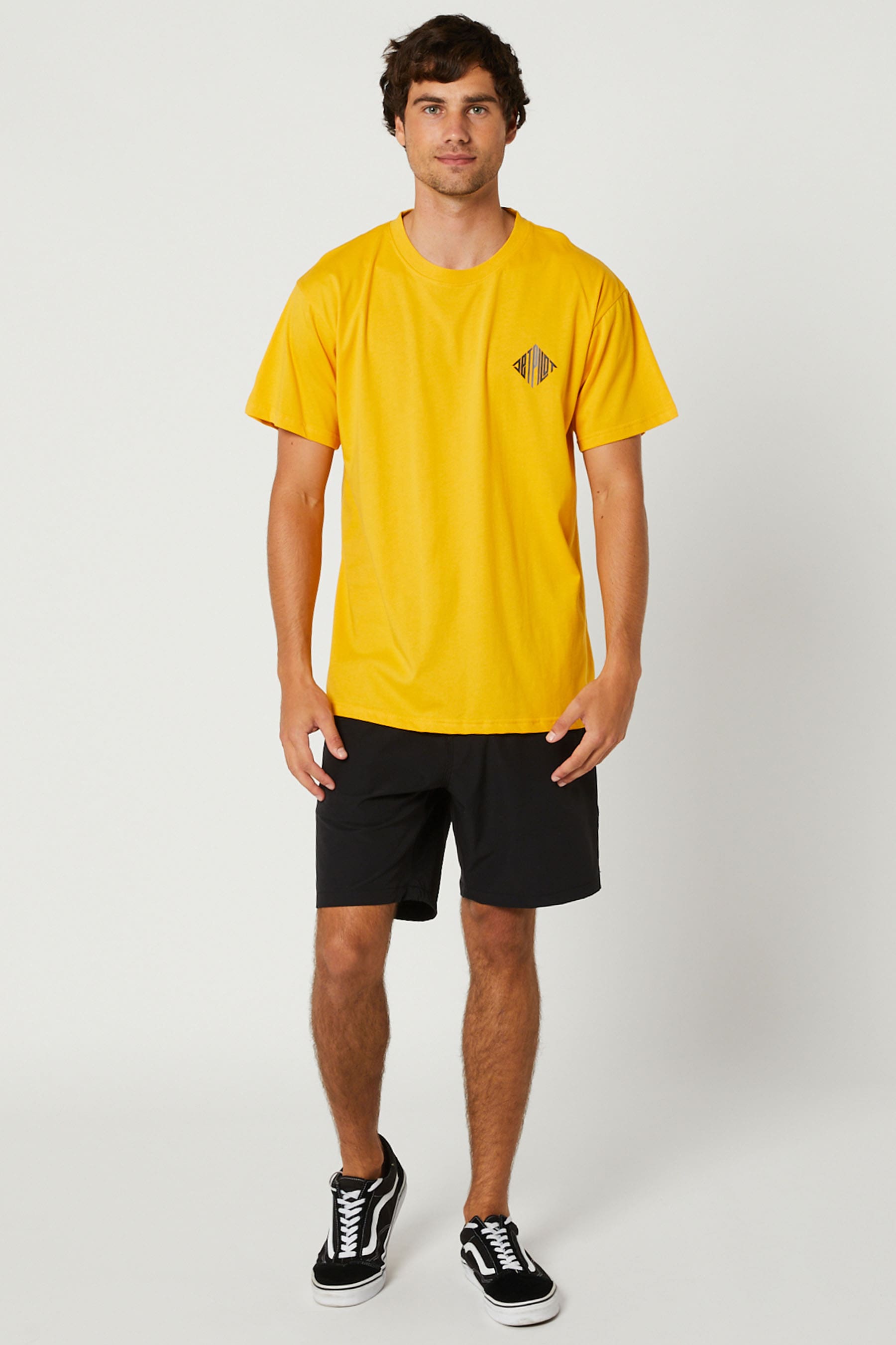 Imprint Mens SS T-Shirt Yellow 5