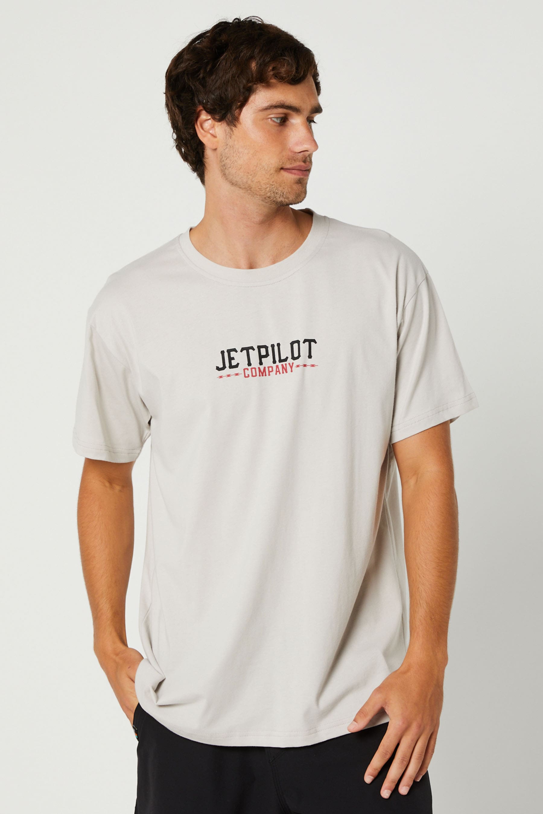 Jetpilot Hardcore Mens S/S T-Shirt - Putty