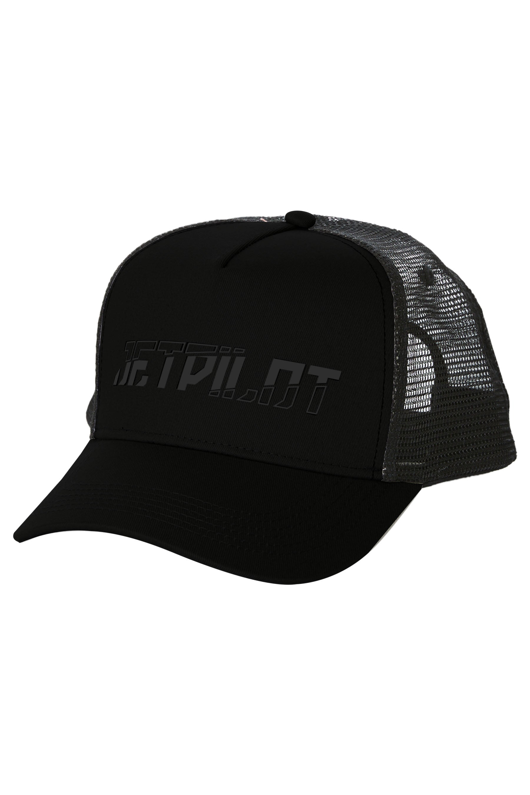 Jetpilot Super Splice Mens Trucker Cap - Black/Black