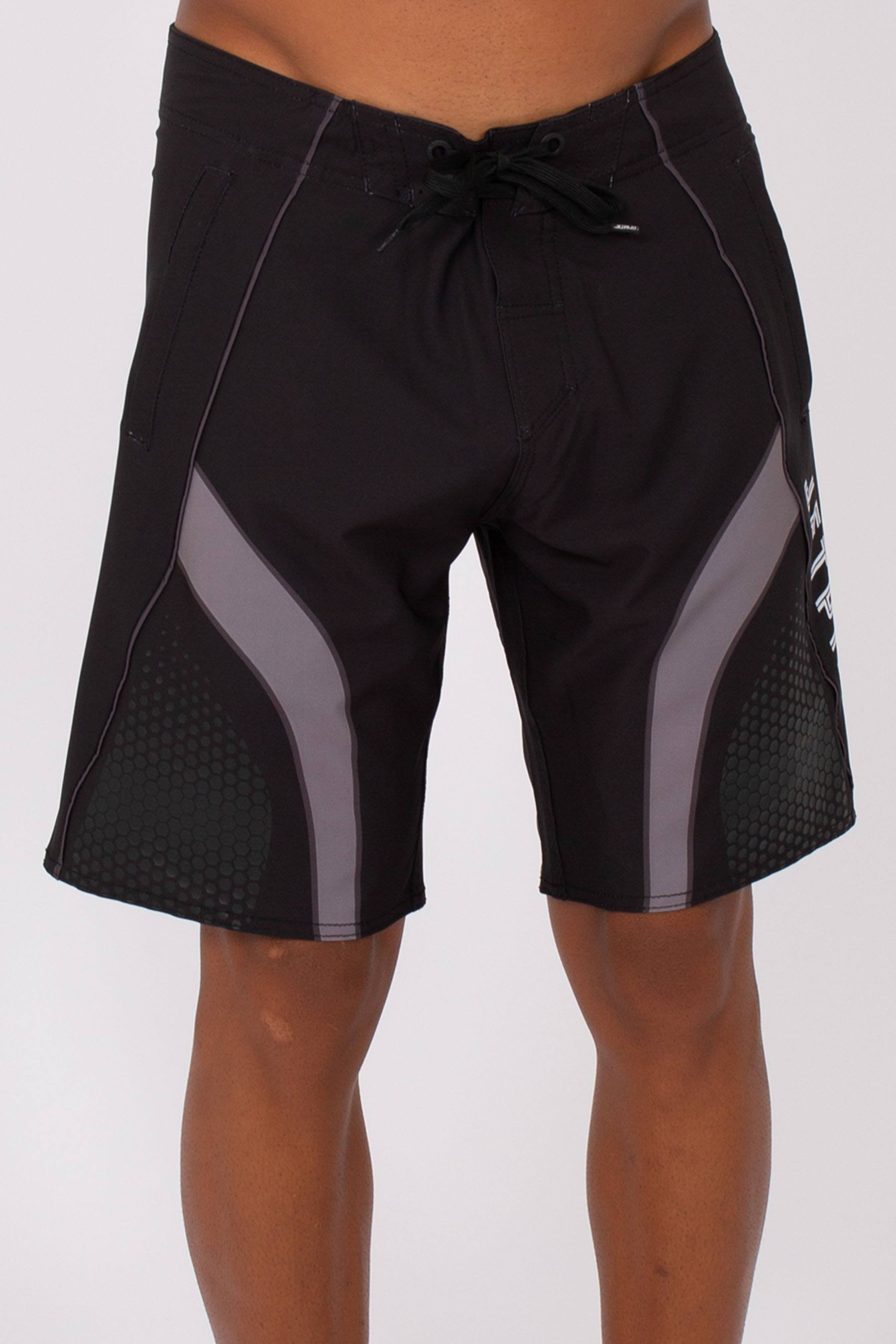 Jetpilot Firefly Mens Boardshorts Black White 5