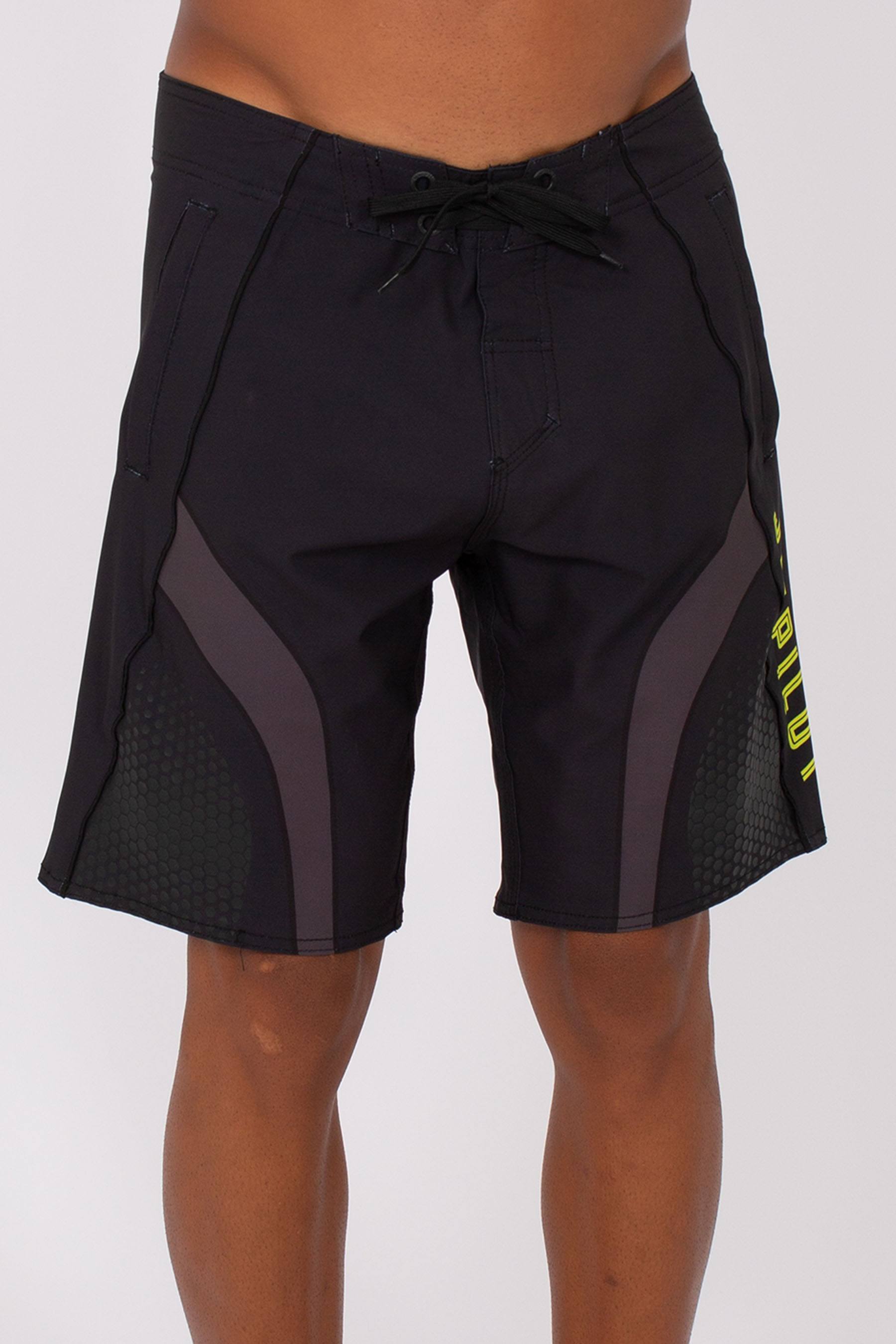 Jetpilot Firefly Mens Boardshorts Charcoal Yellow 4