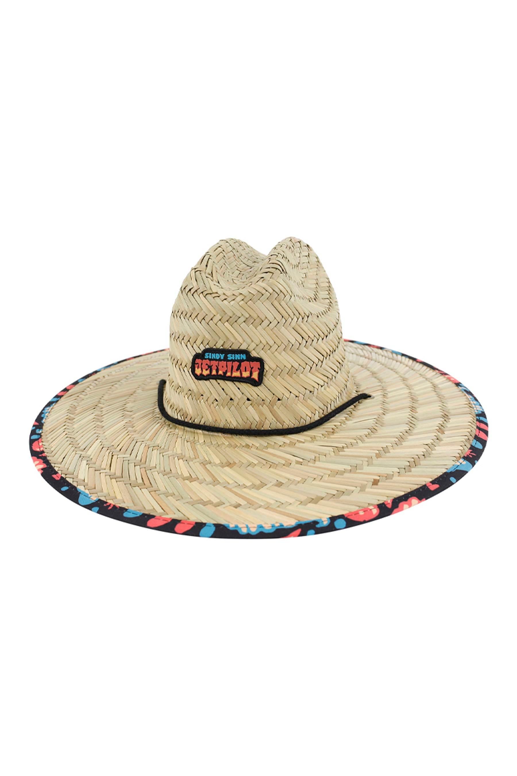 Jetpilot Sindy Sinns Youth Straw Hat - Black/Multi