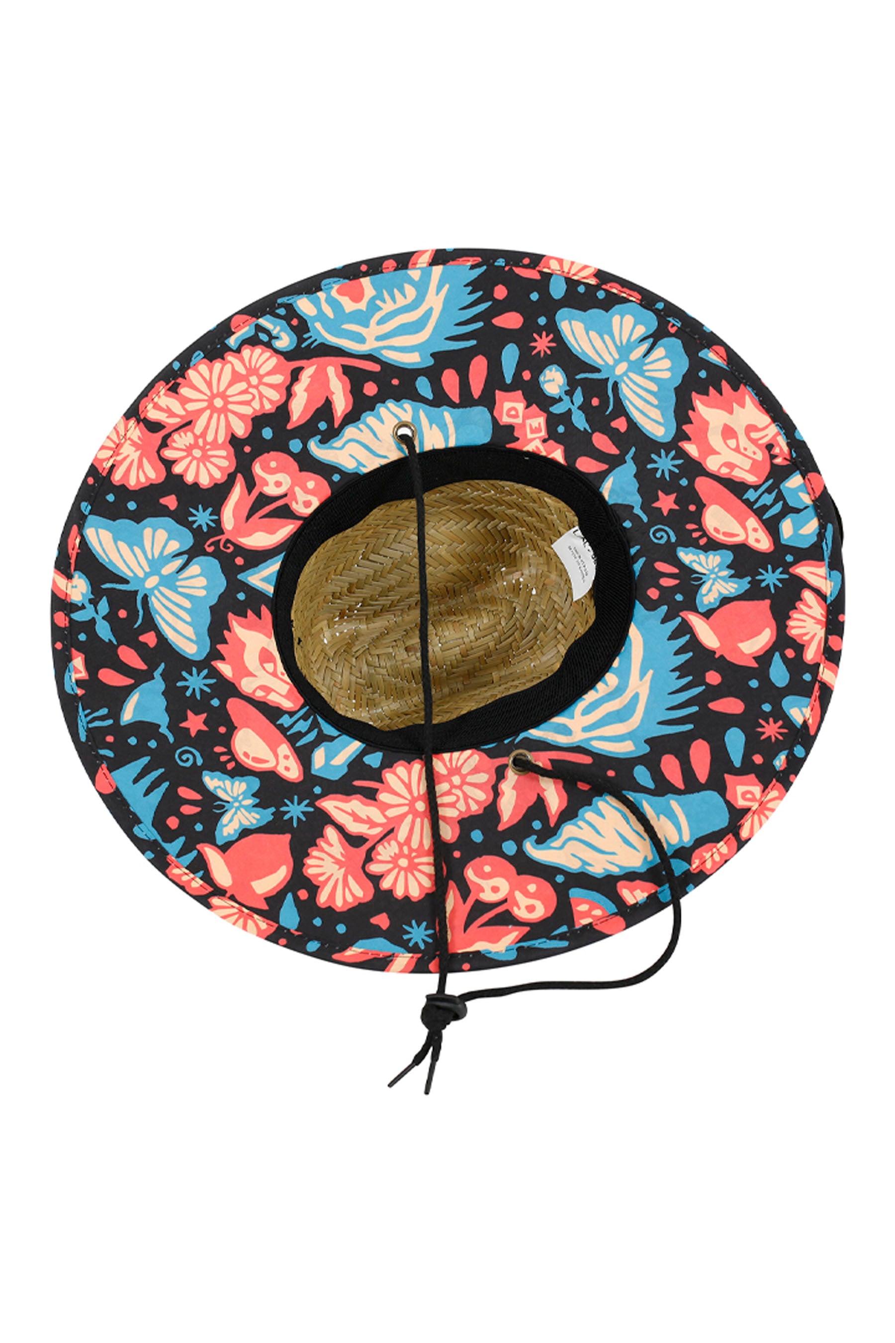 Jetpilot Sindy Sinns Youth Straw Hat - Black/Multi