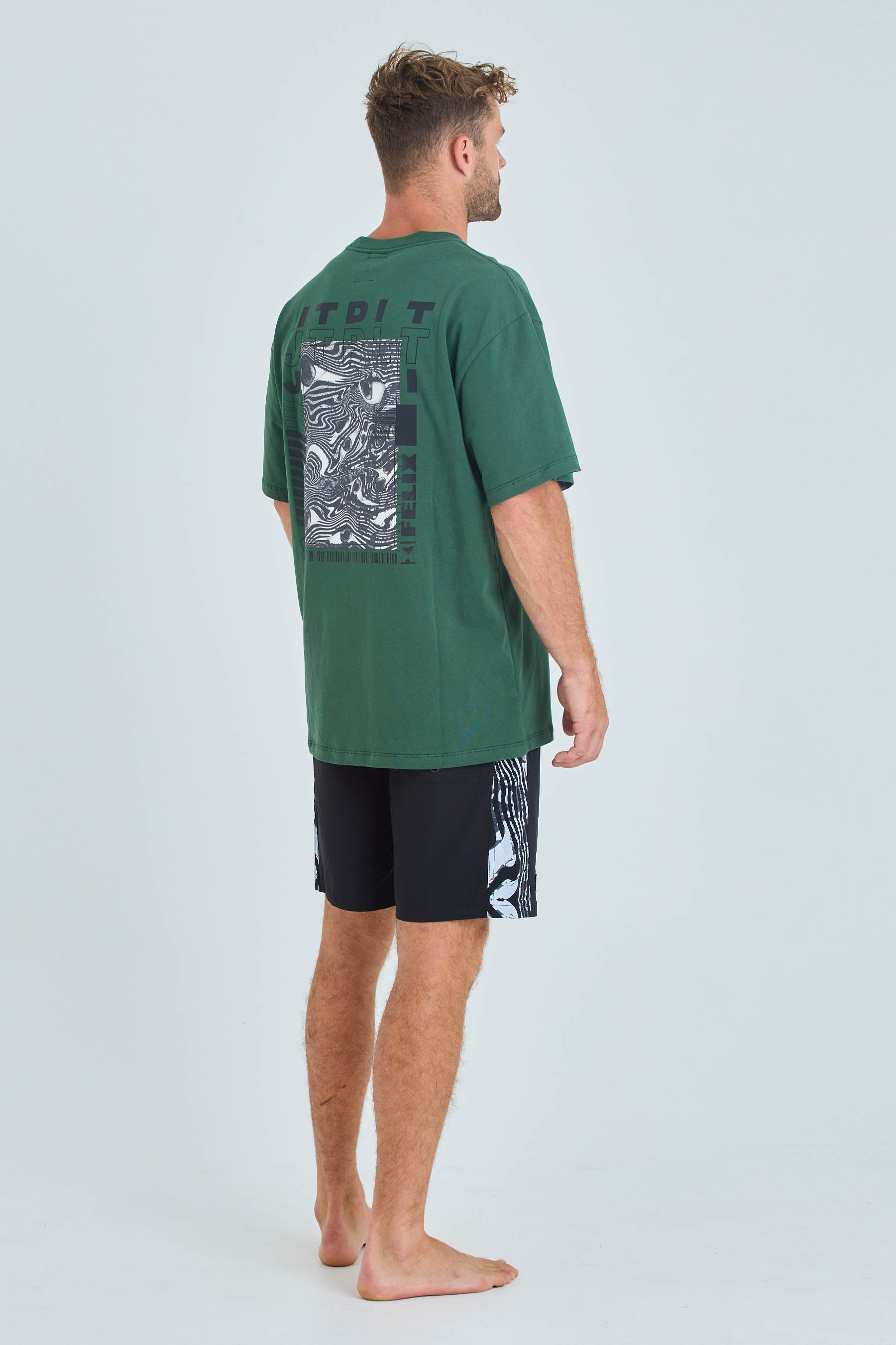 S24600 Jetpilot Felix Tee - Forest Green - 3