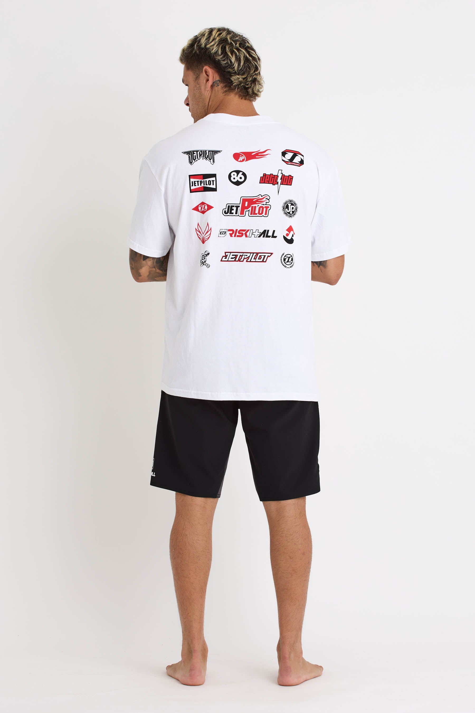 S24606 Jetpilot Risk It All Ss Tee - White - 3