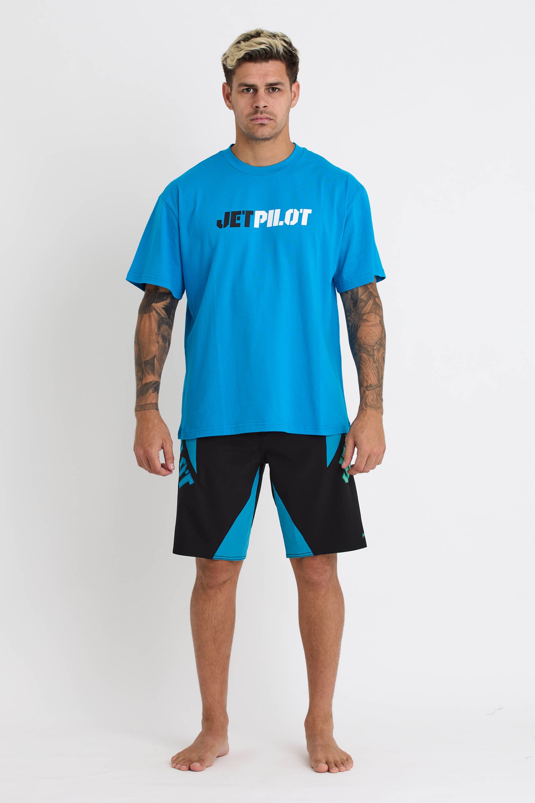 S24607 Jetpilot 86 Spinal Tee - Blue - 1