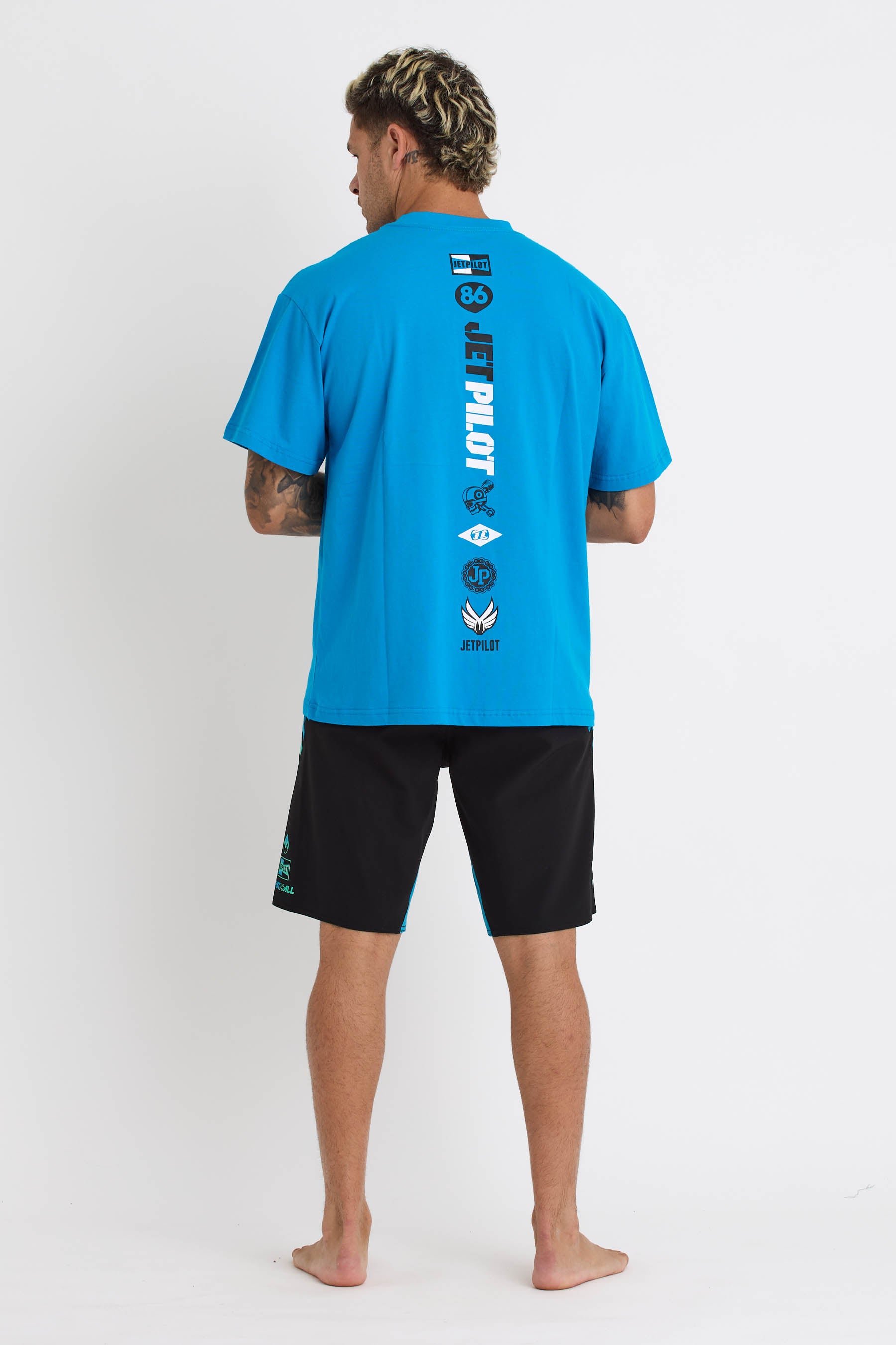 S24607 Jetpilot 86 Spinal Tee - Blue - 3