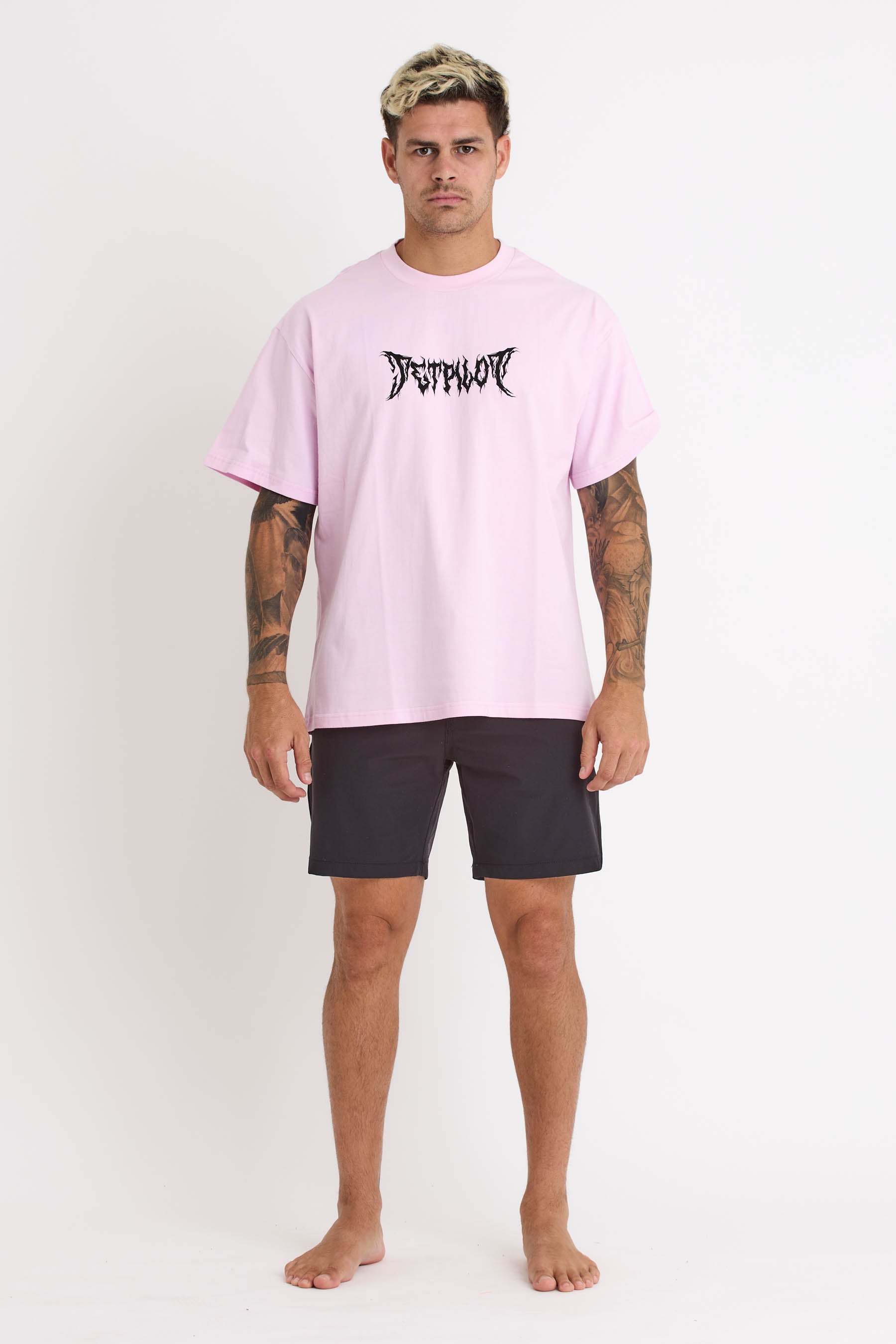 S24609 Jetpilot Resistance Ss Tee - Pink - 1