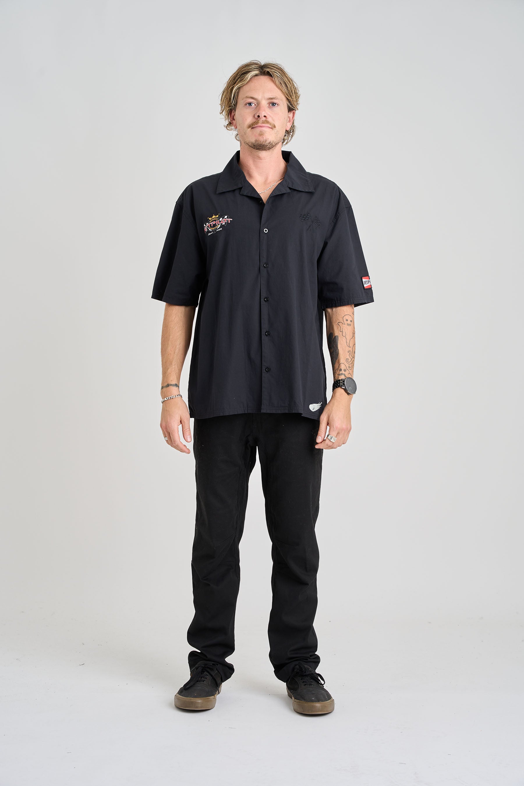 Jetpilot Racing Shirt - Black