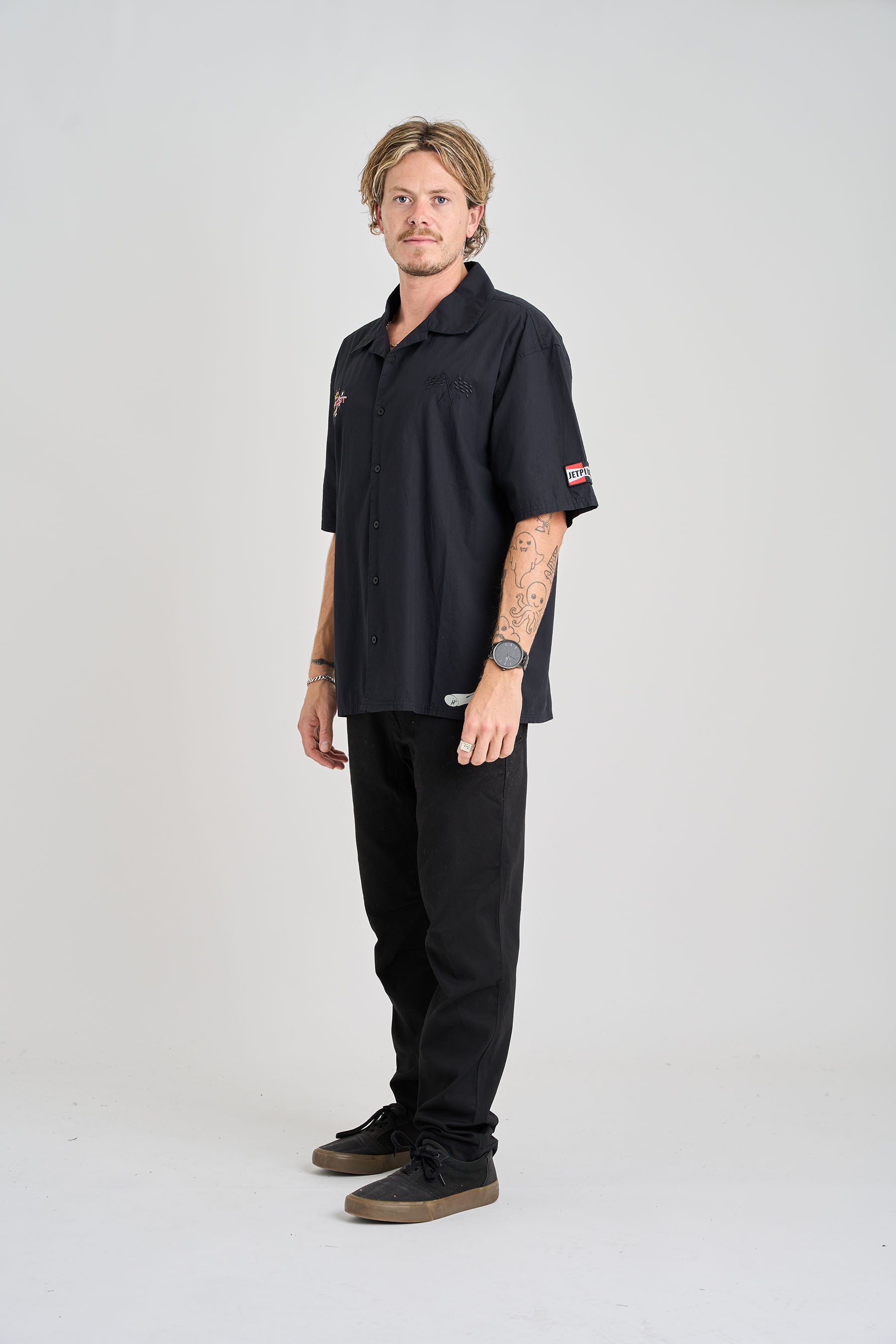 Jetpilot Racing Shirt - Black