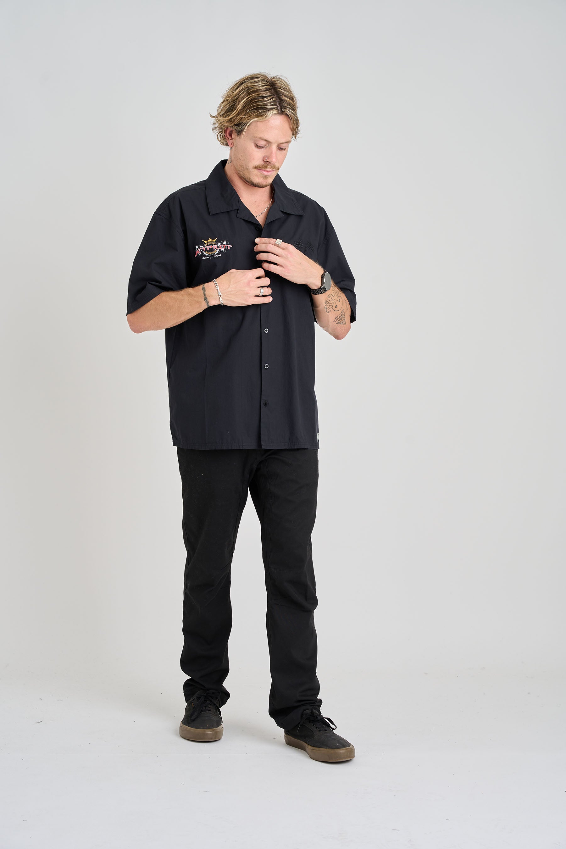 Jetpilot Racing Shirt - Black