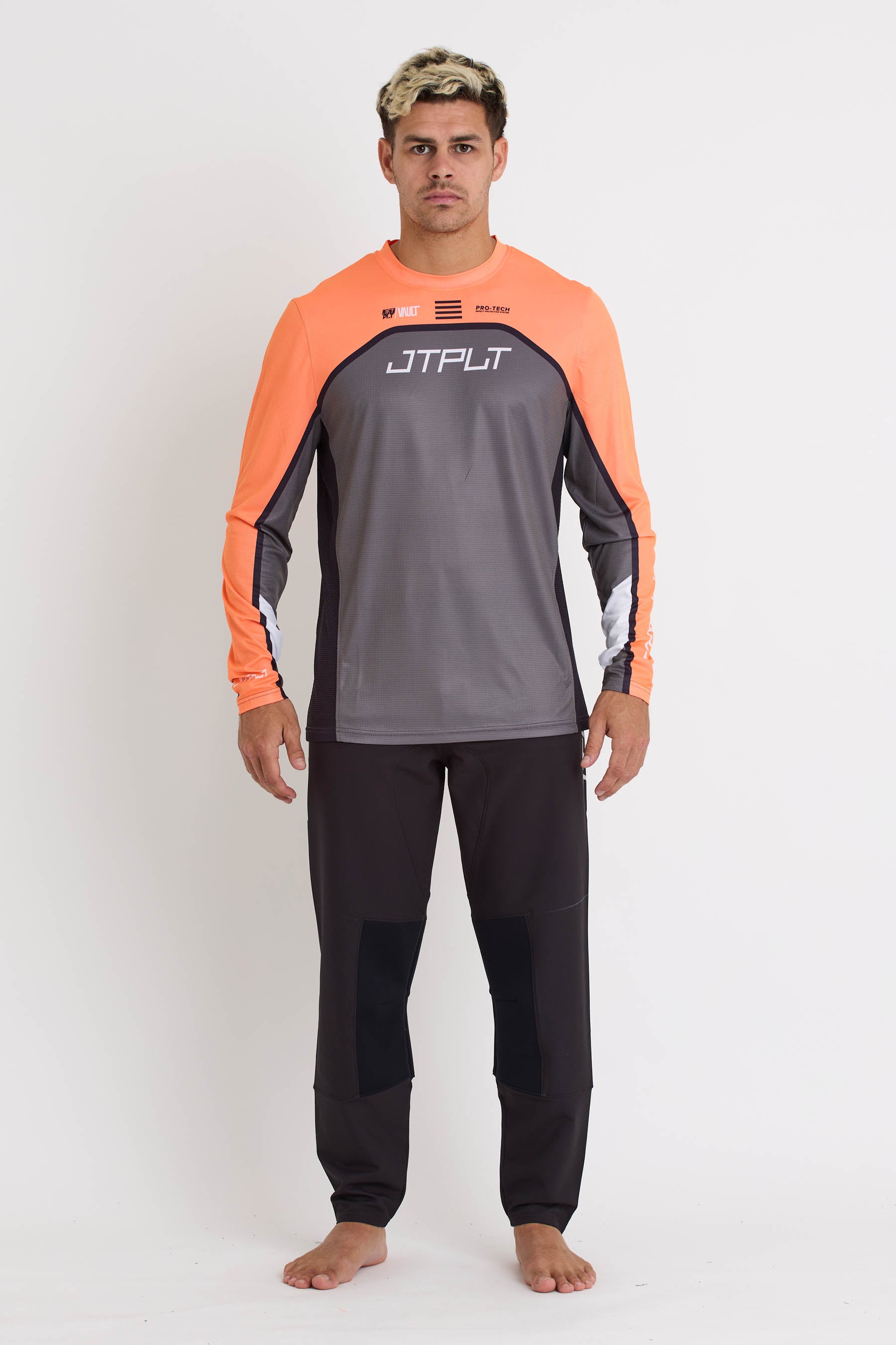 S24617 Jetpilot Vault Rx Moto Jersey - GREY - 1