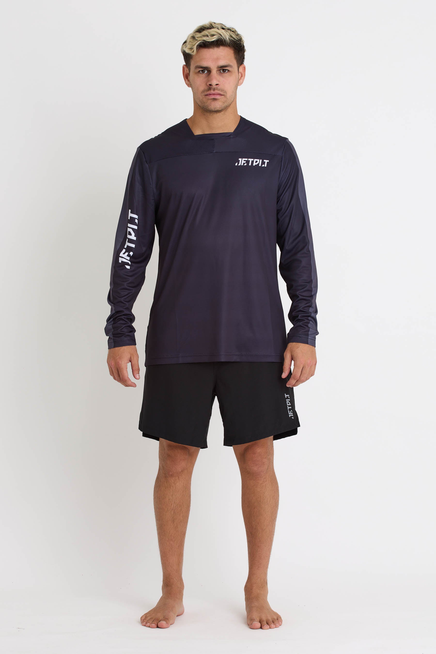 S24620 Jetpilot UV LS Jersey - Black -1