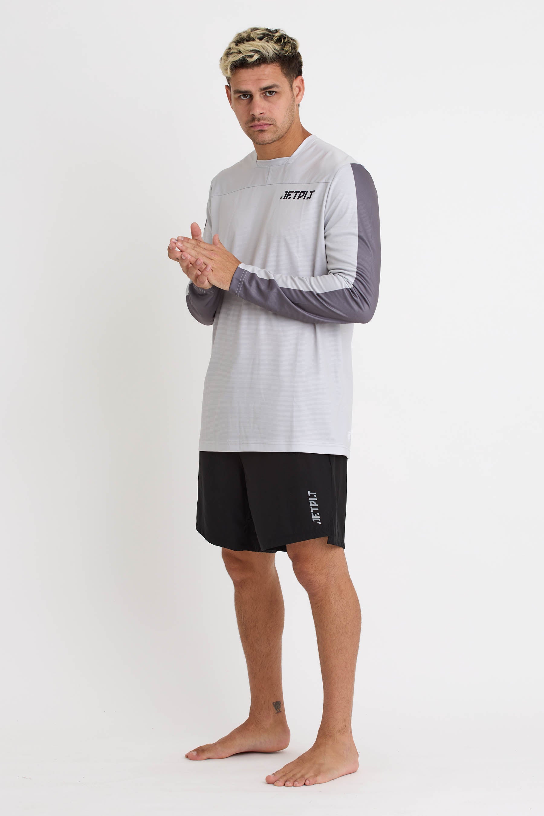 S24620 Jetpilot UV LS Jersey - Grey -2